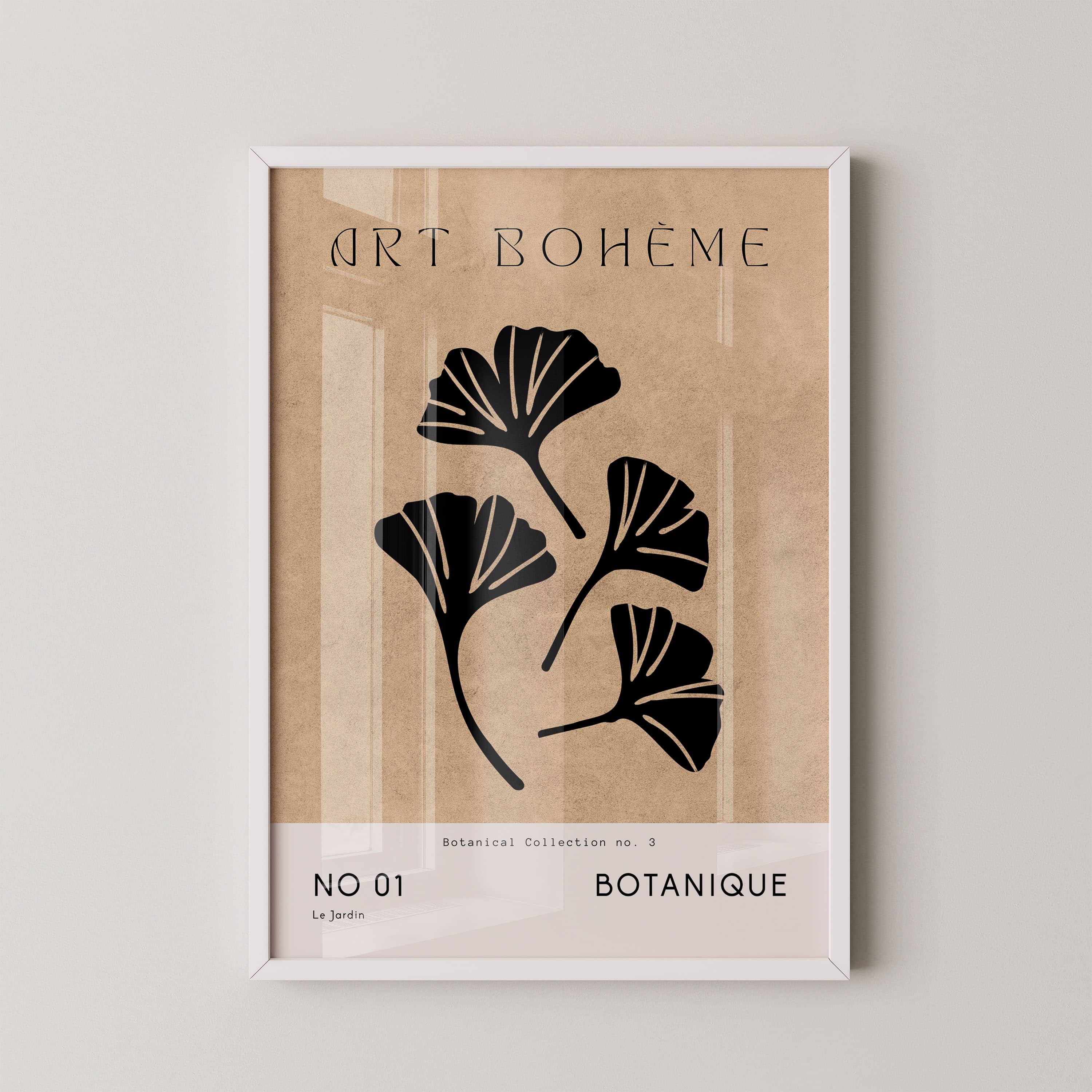 Ginkgo Botanical Silhouette
