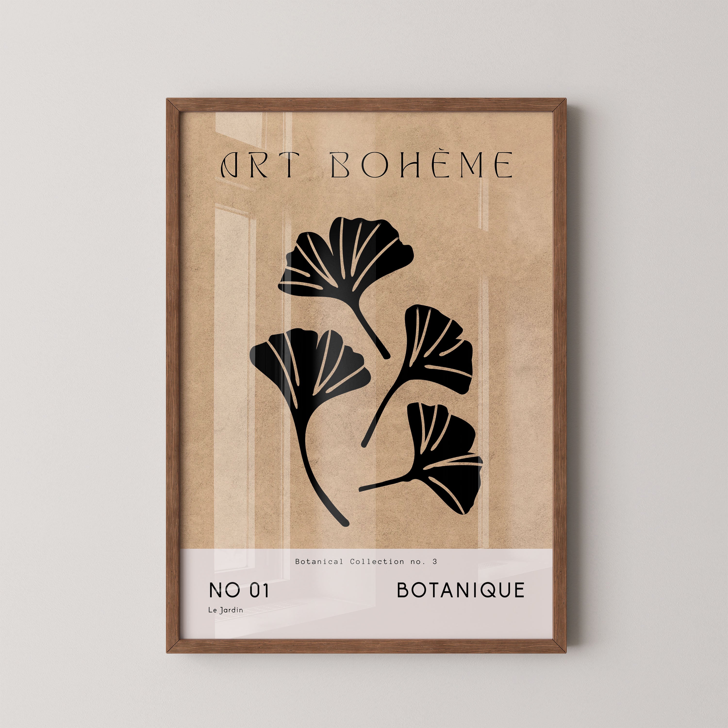 Ginkgo Botanical Silhouette