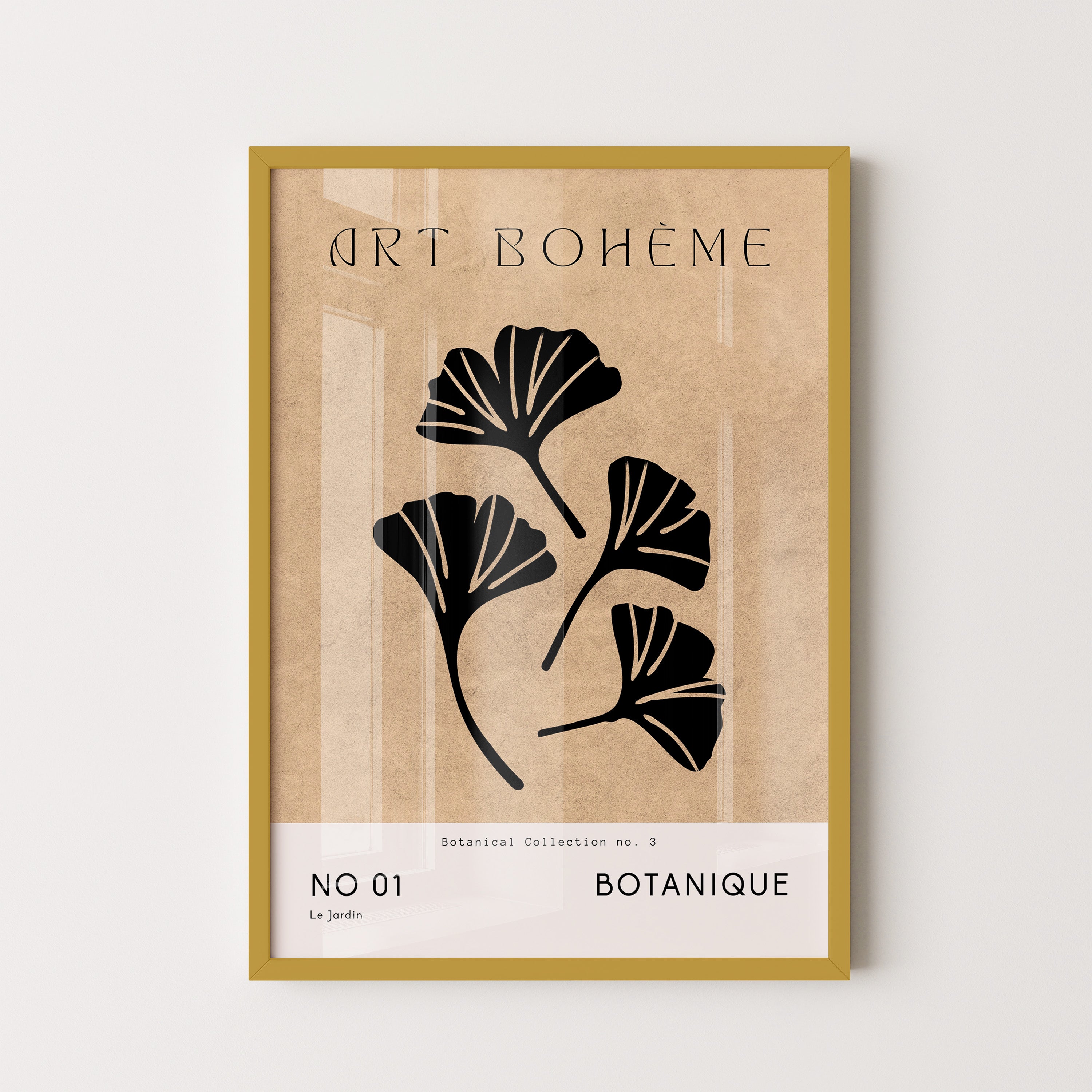 Ginkgo Botanical Silhouette