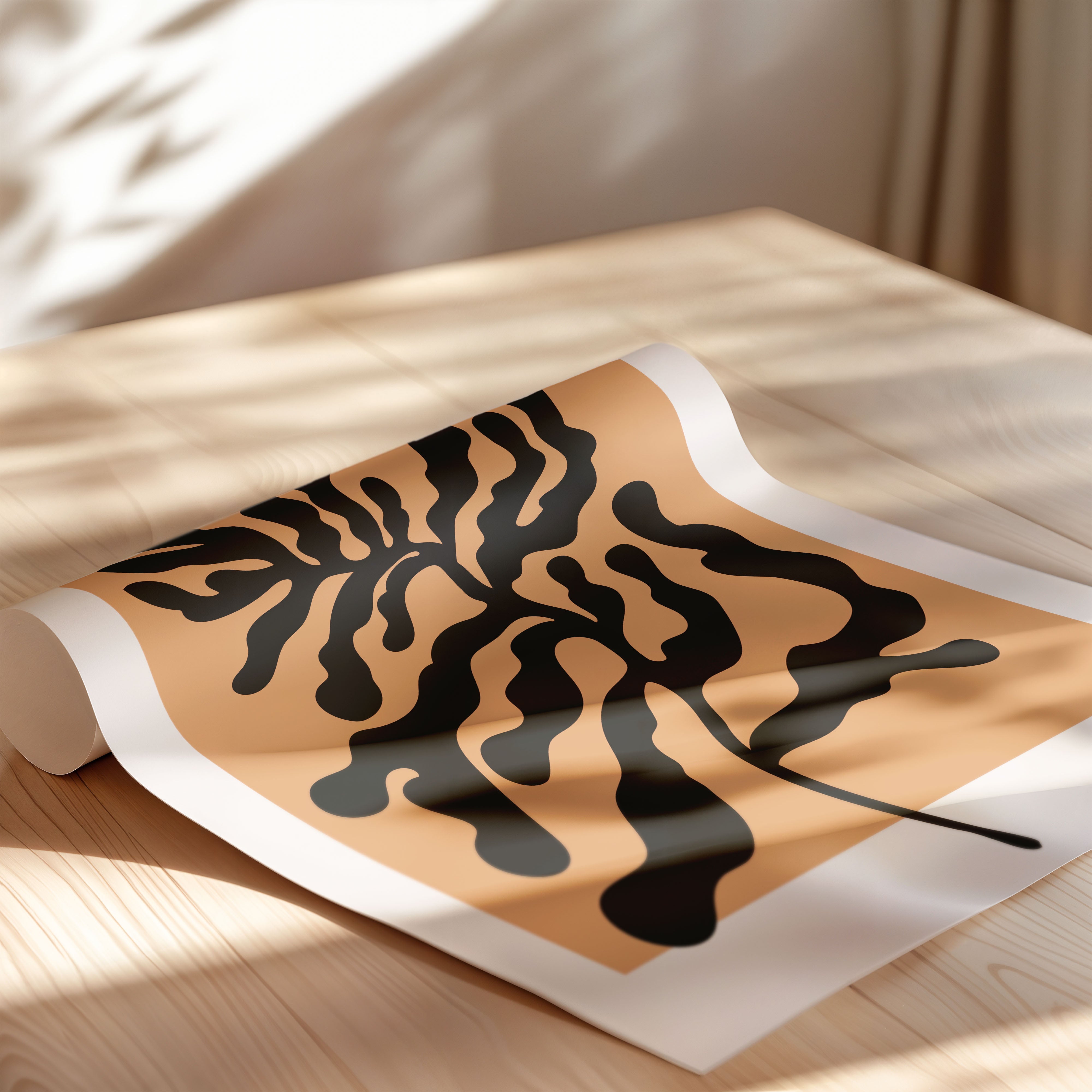 Botanical Abstract Leaf