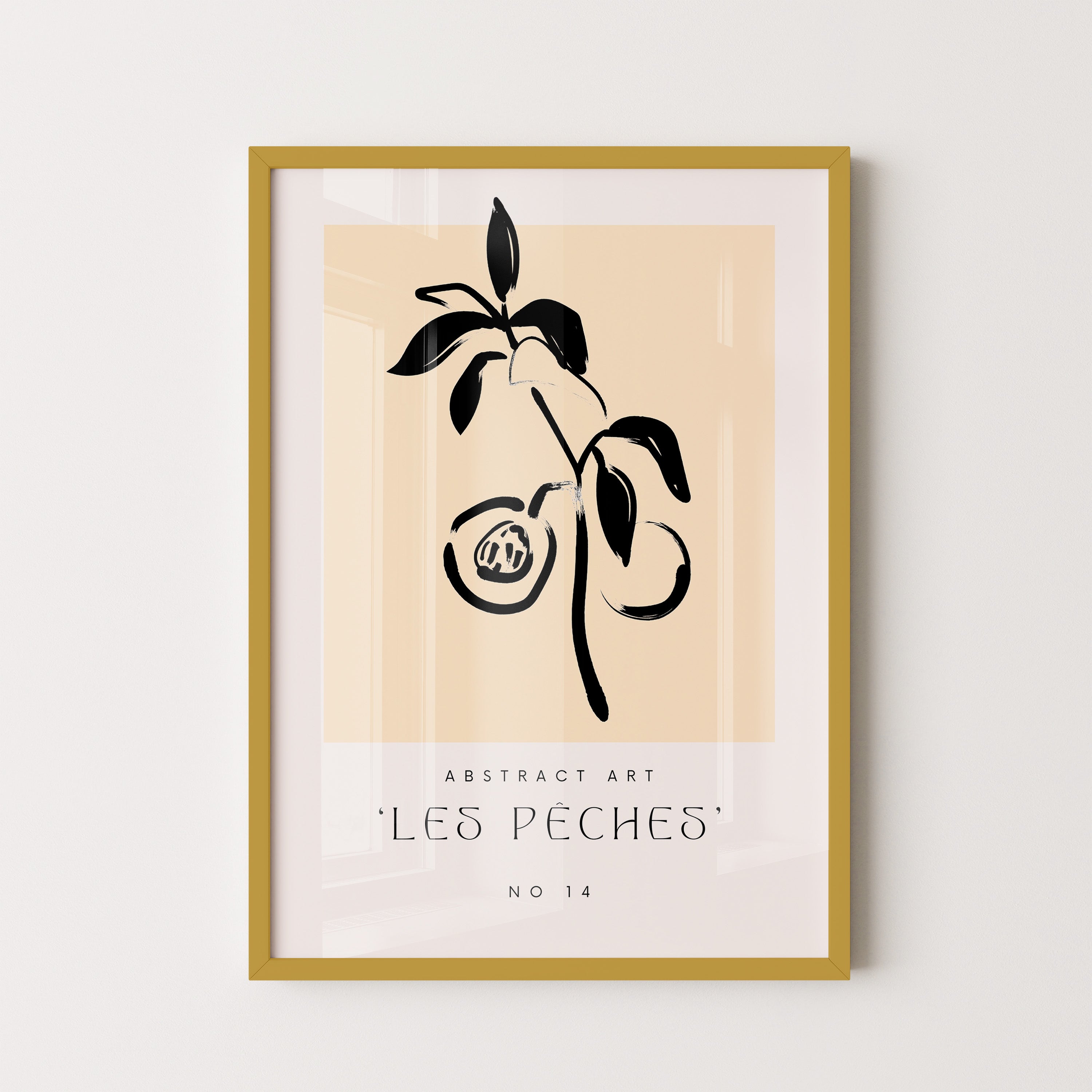 Peach Botanical Sketch