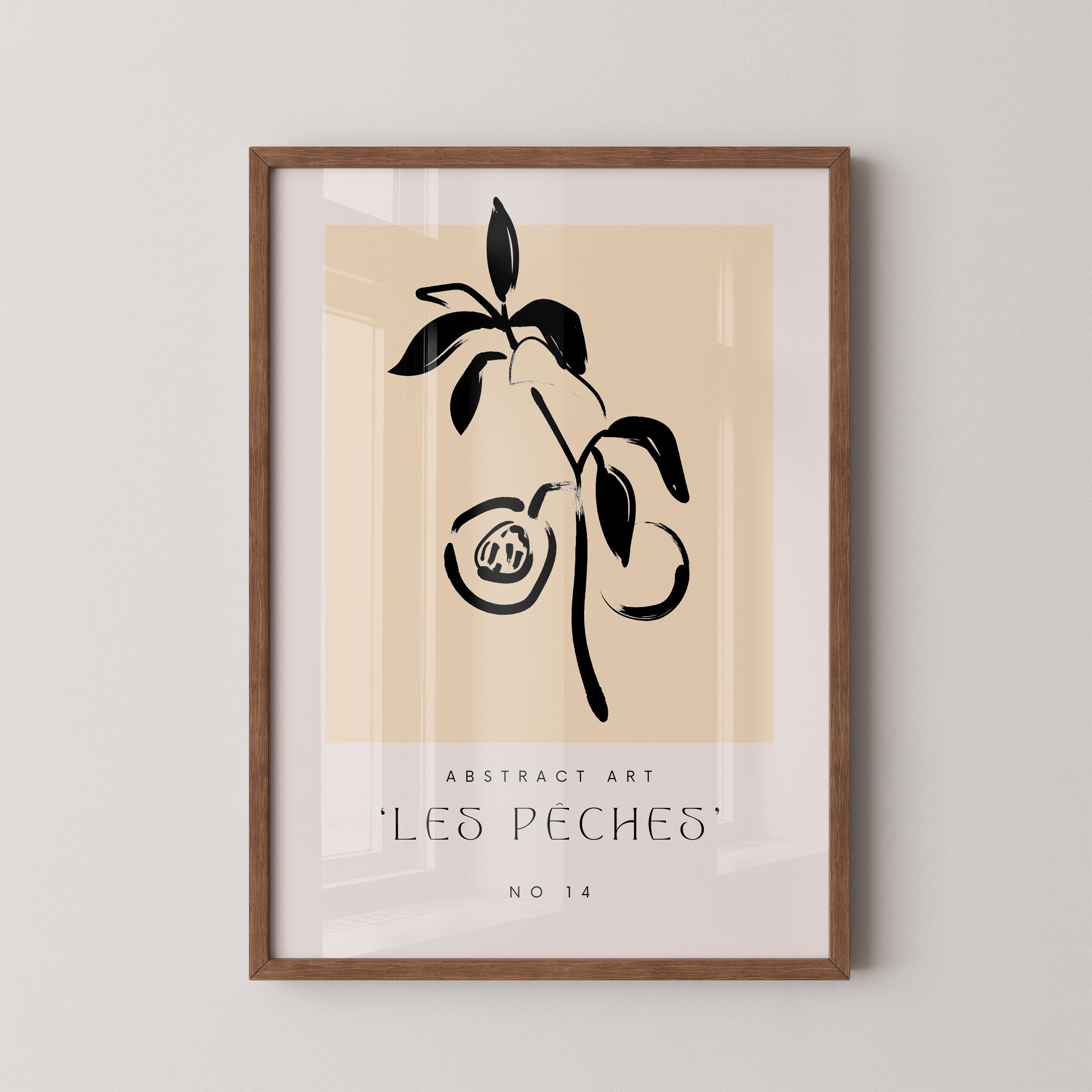 Peach Botanical Sketch