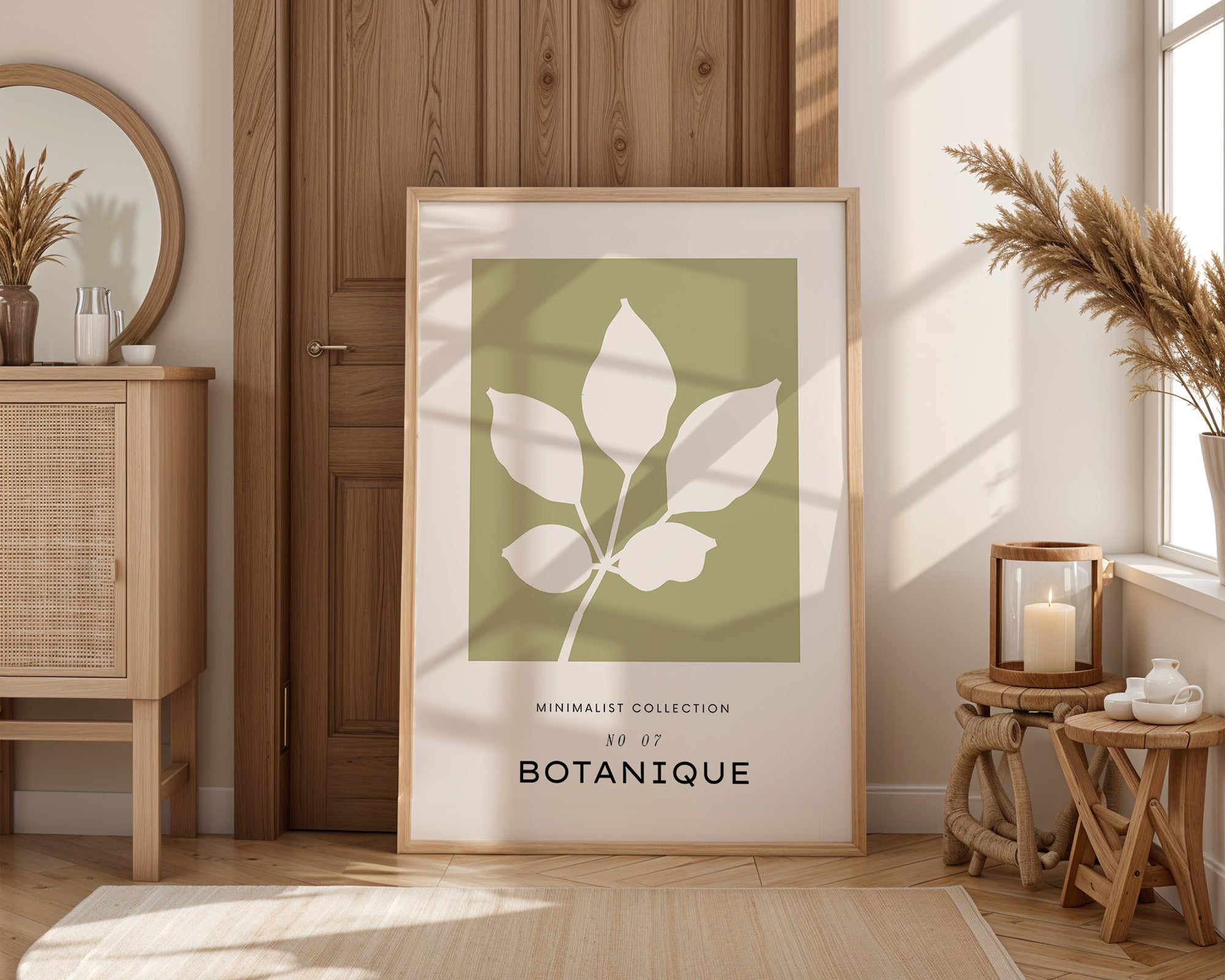 Botanical Leaf Silhouette