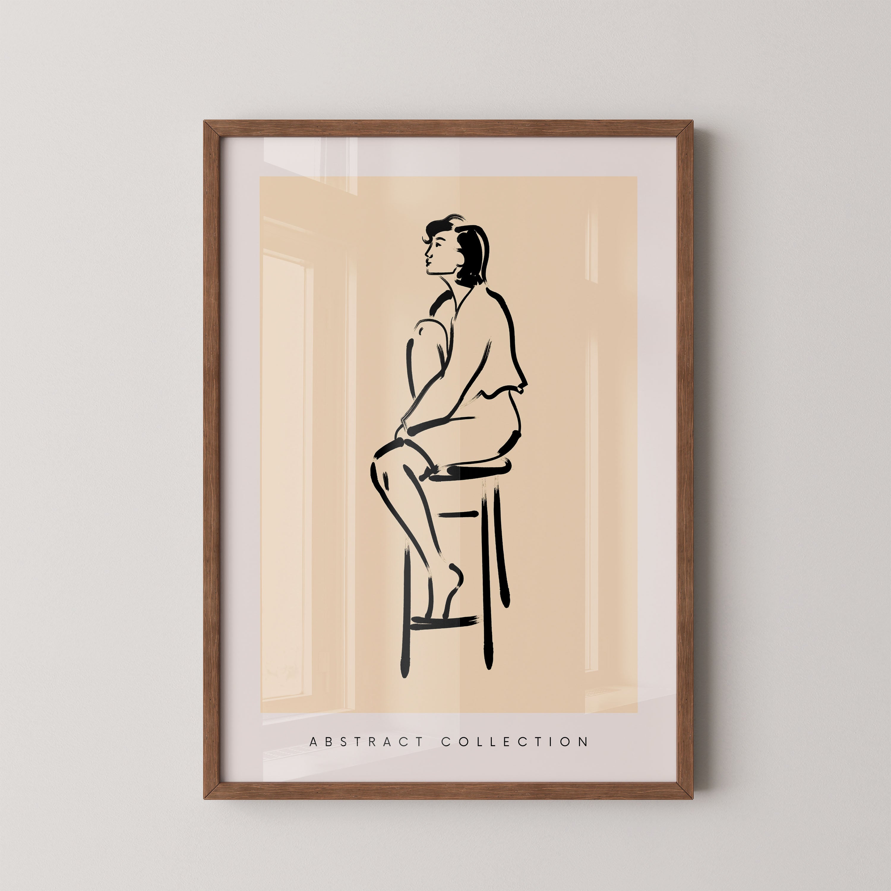Seated Figure Line Study