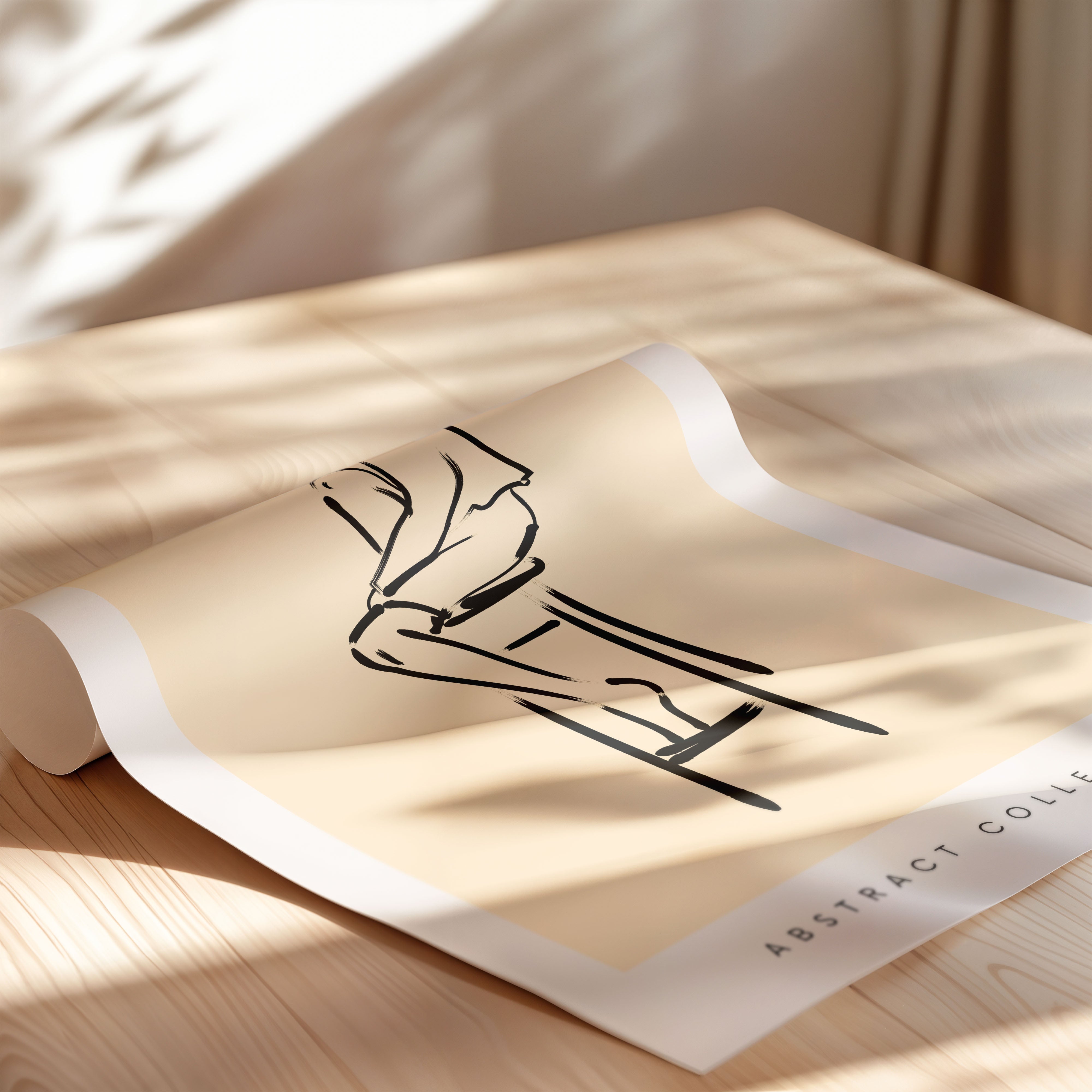 Seated Figure Line Study