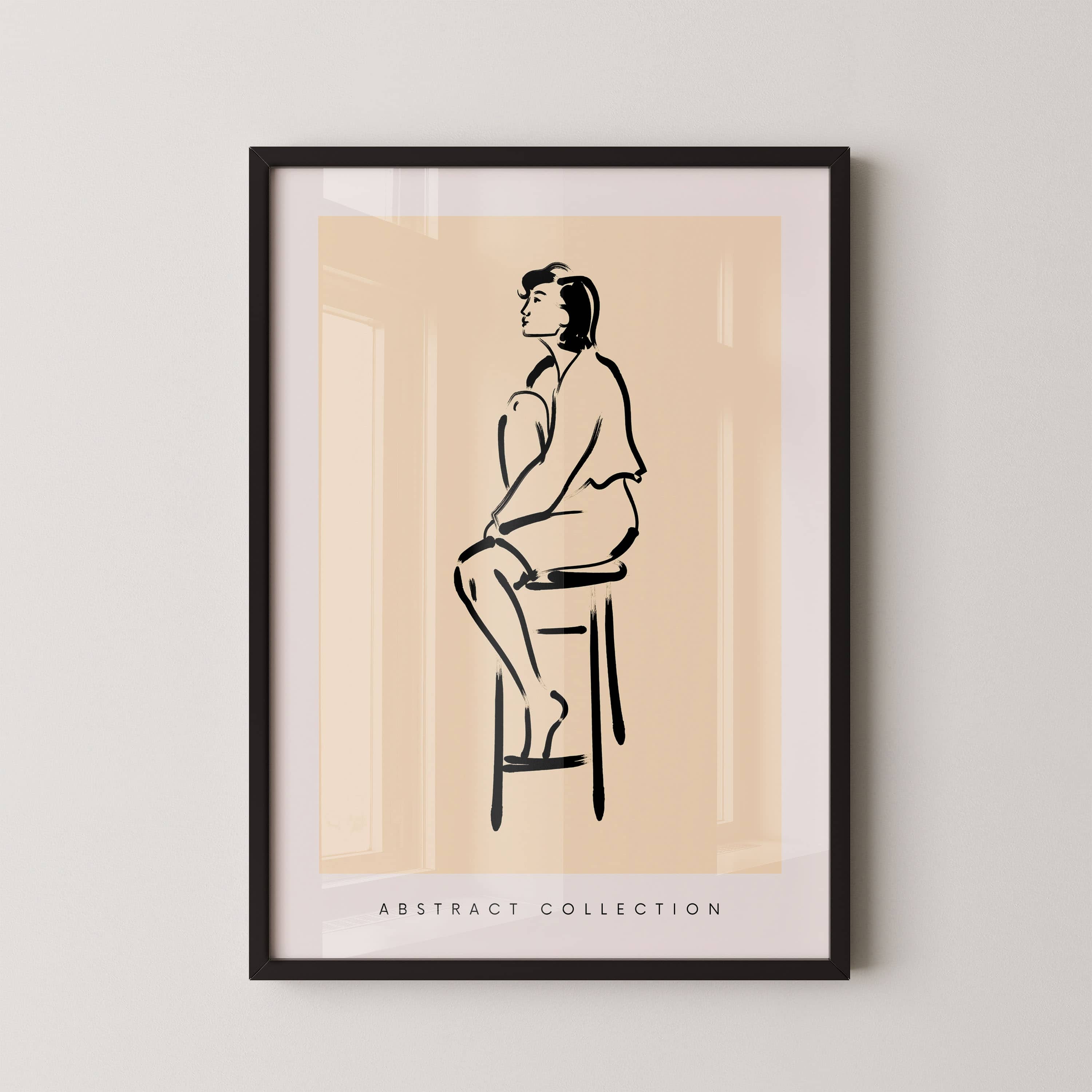 Seated Figure Line Study