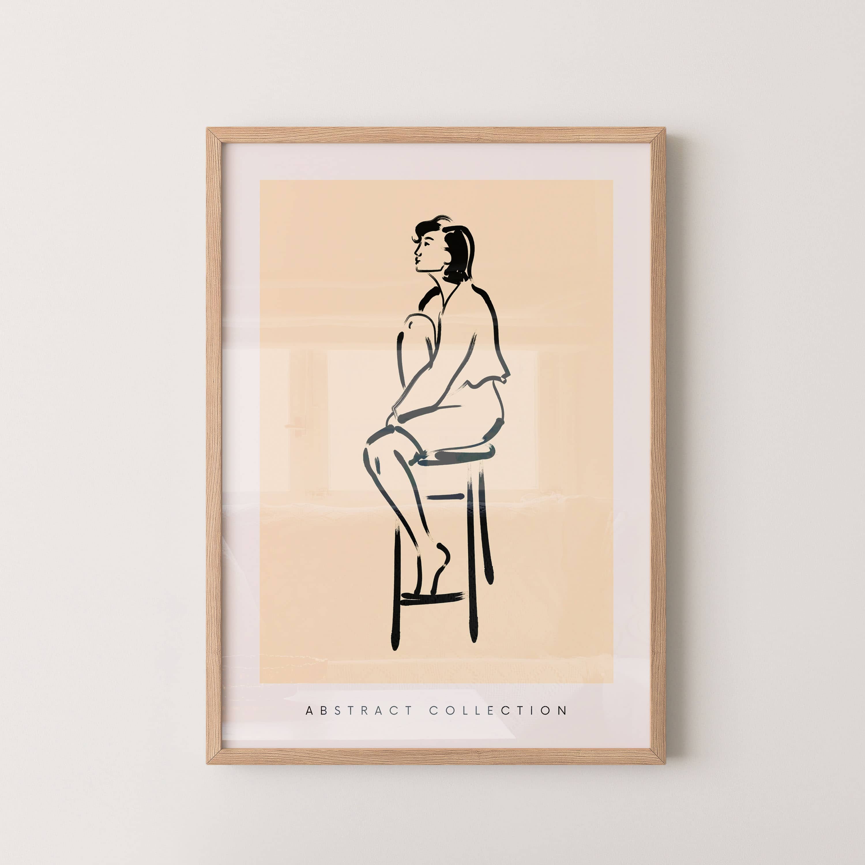 Seated Figure Line Study