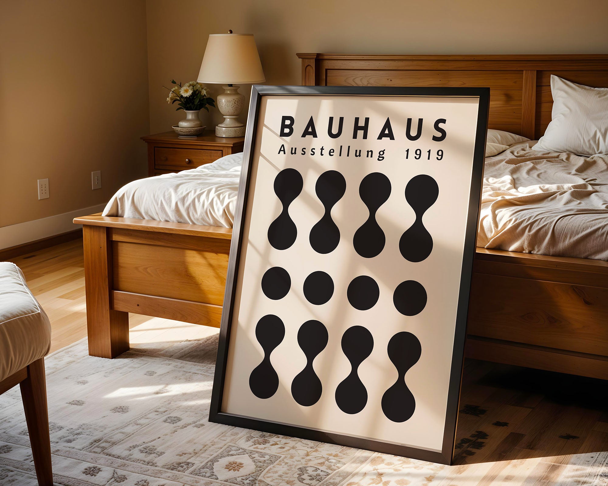 Bauhaus Black Minimal Geometry