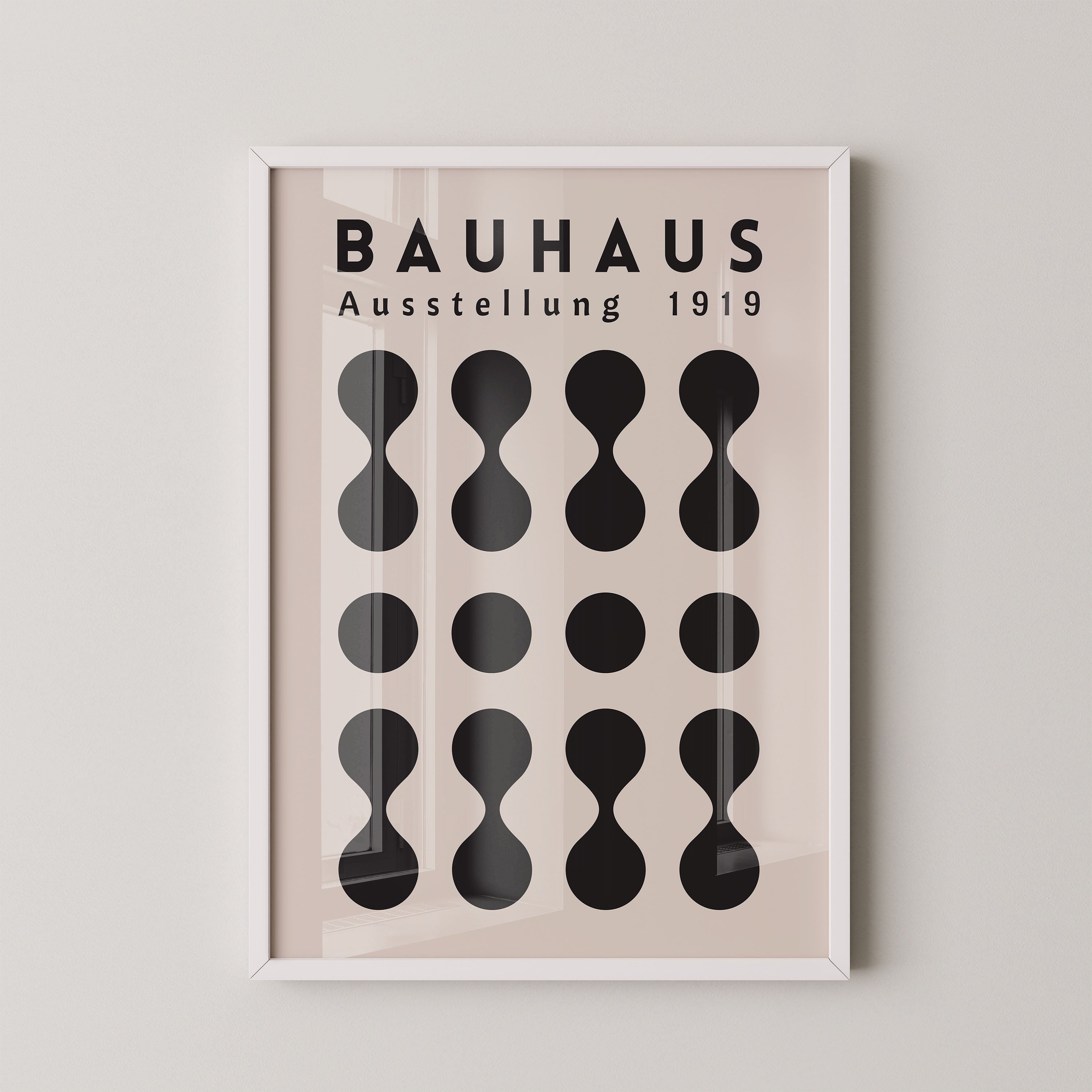 Bauhaus Black Minimal Geometry