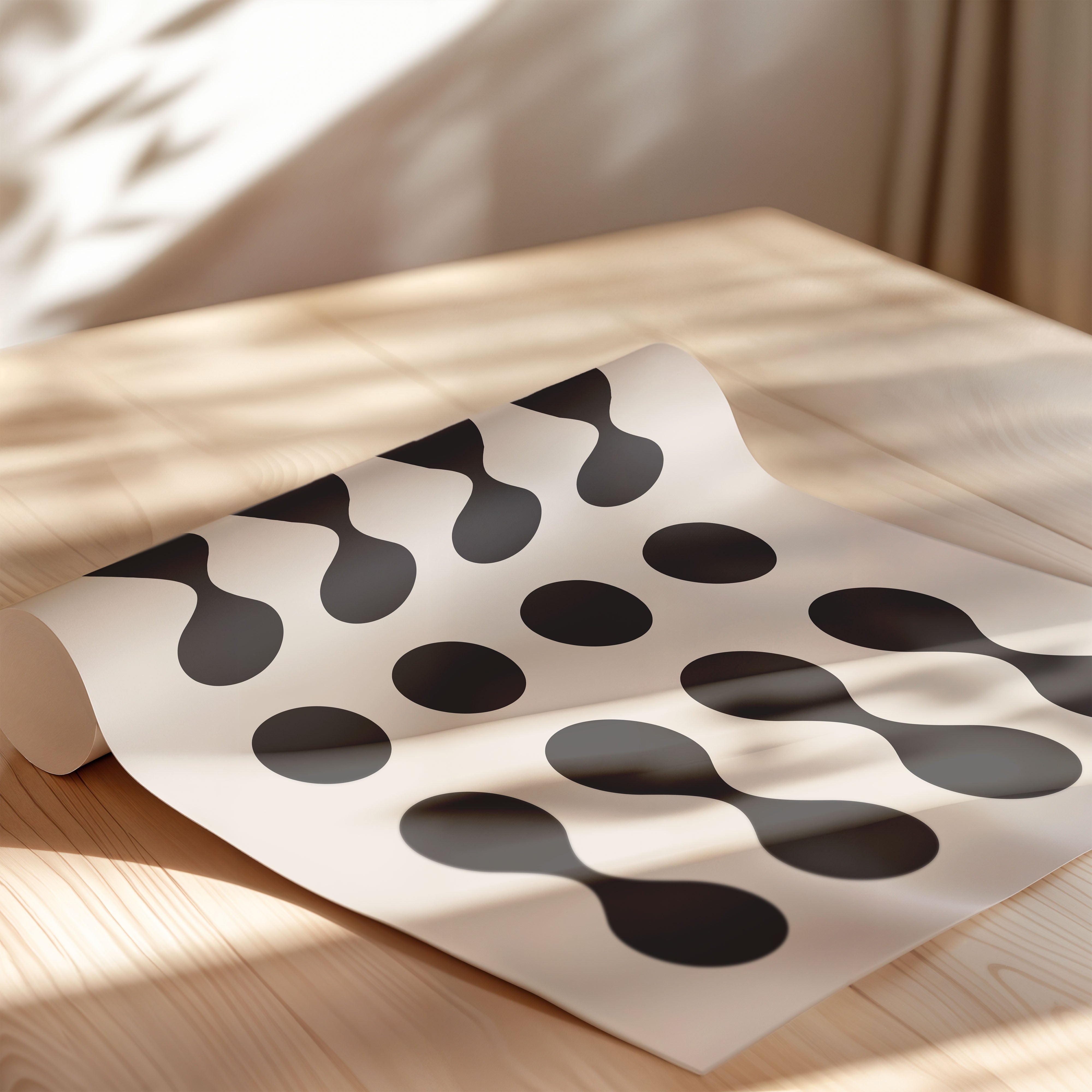 Bauhaus Black Minimal Geometry