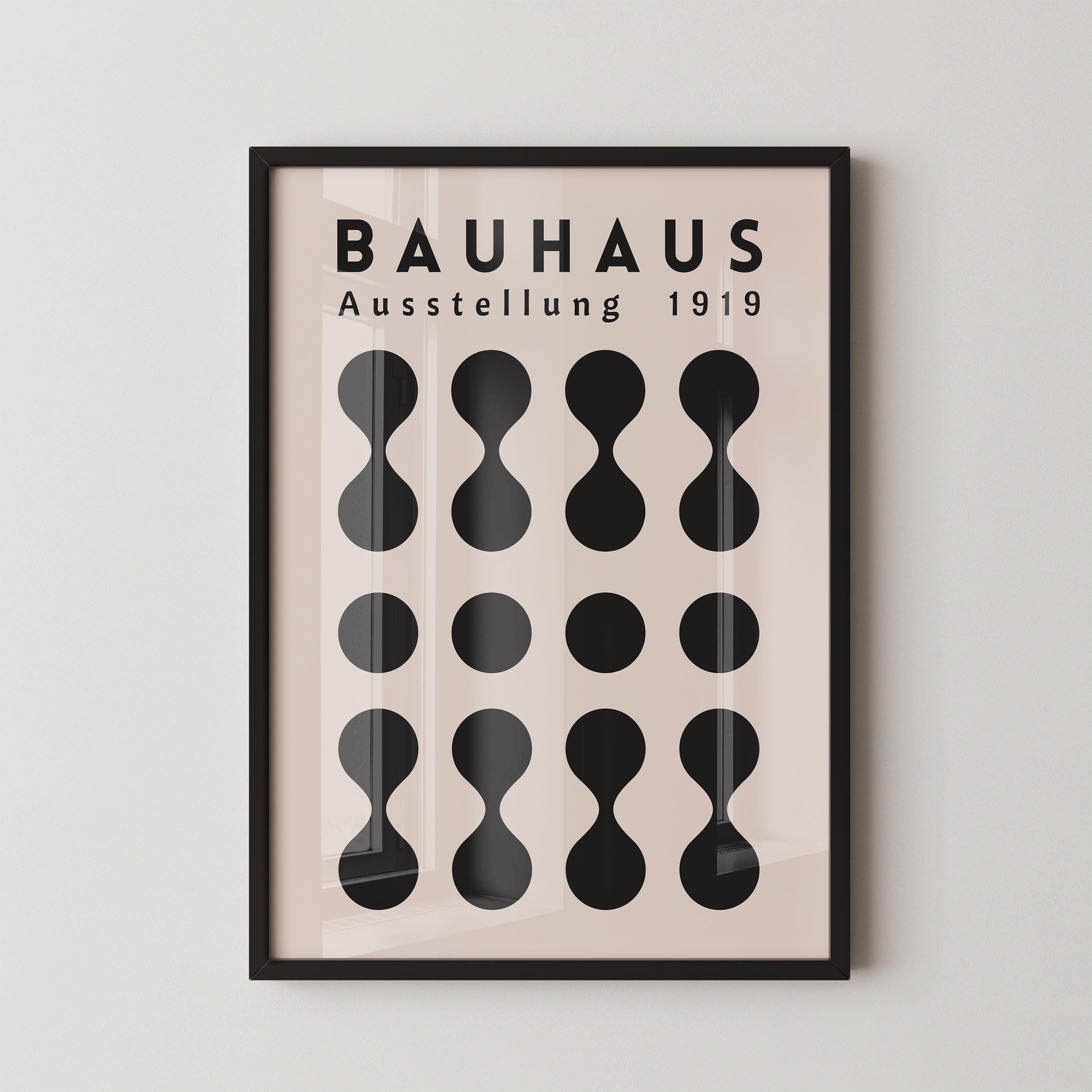 Bauhaus Black Minimal Geometry
