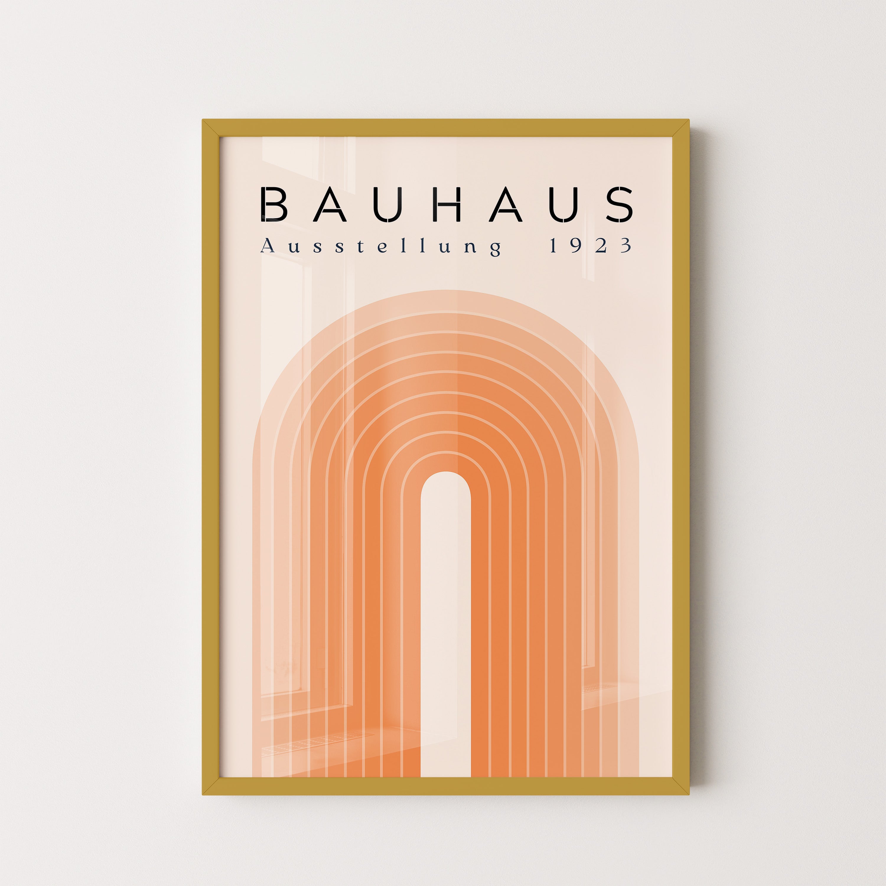 Bauhaus Radiant Arch In Warm Orange