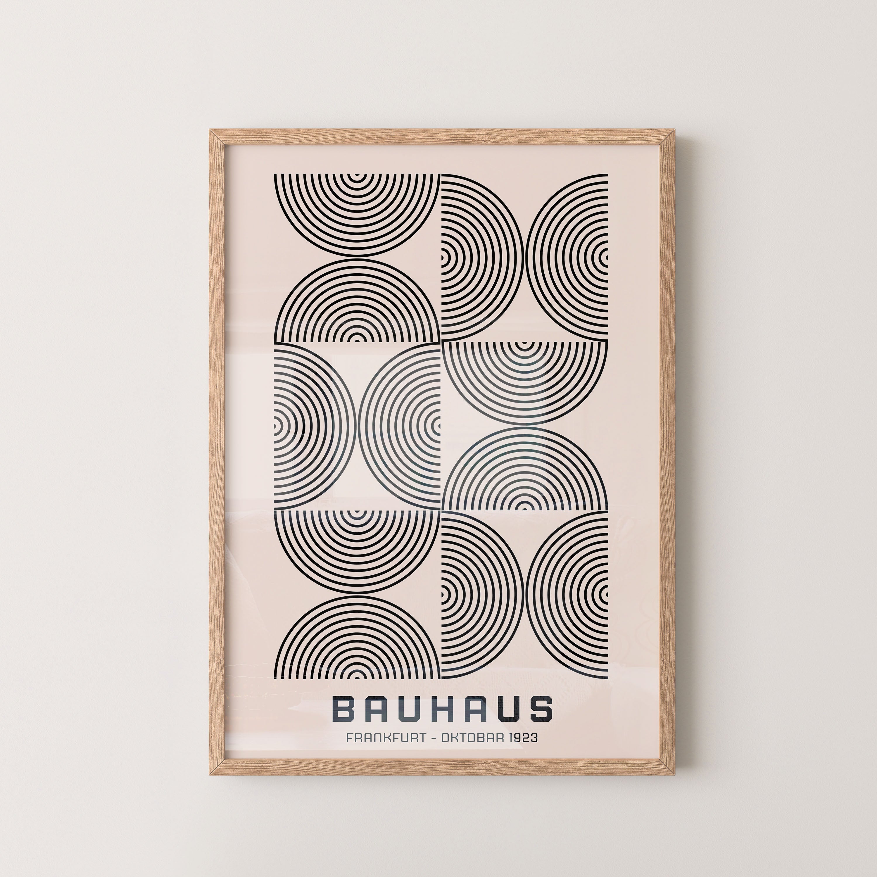 Bauhaus Line Arcs In MoNo Borderchrome