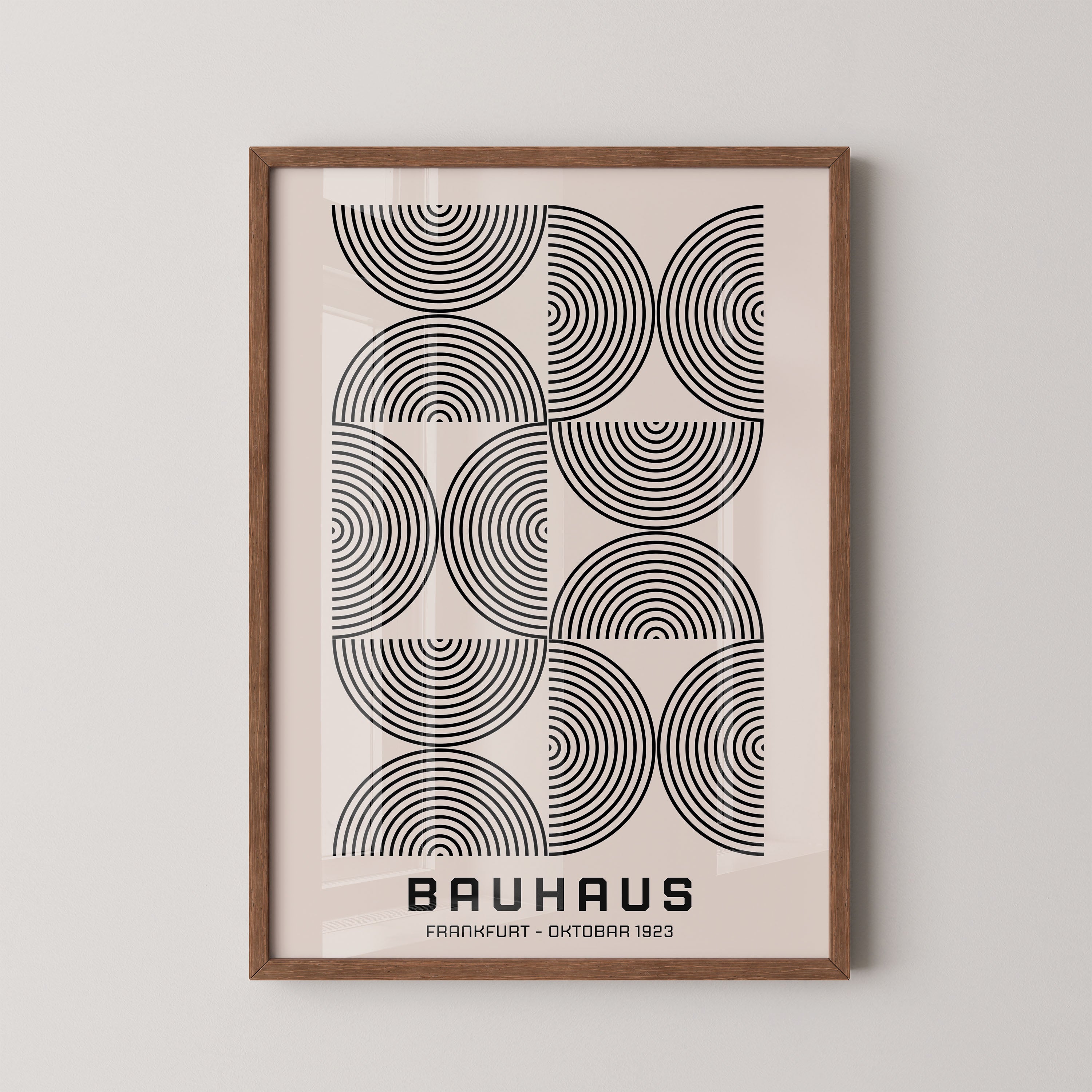 Bauhaus Line Arcs In MoNo Borderchrome