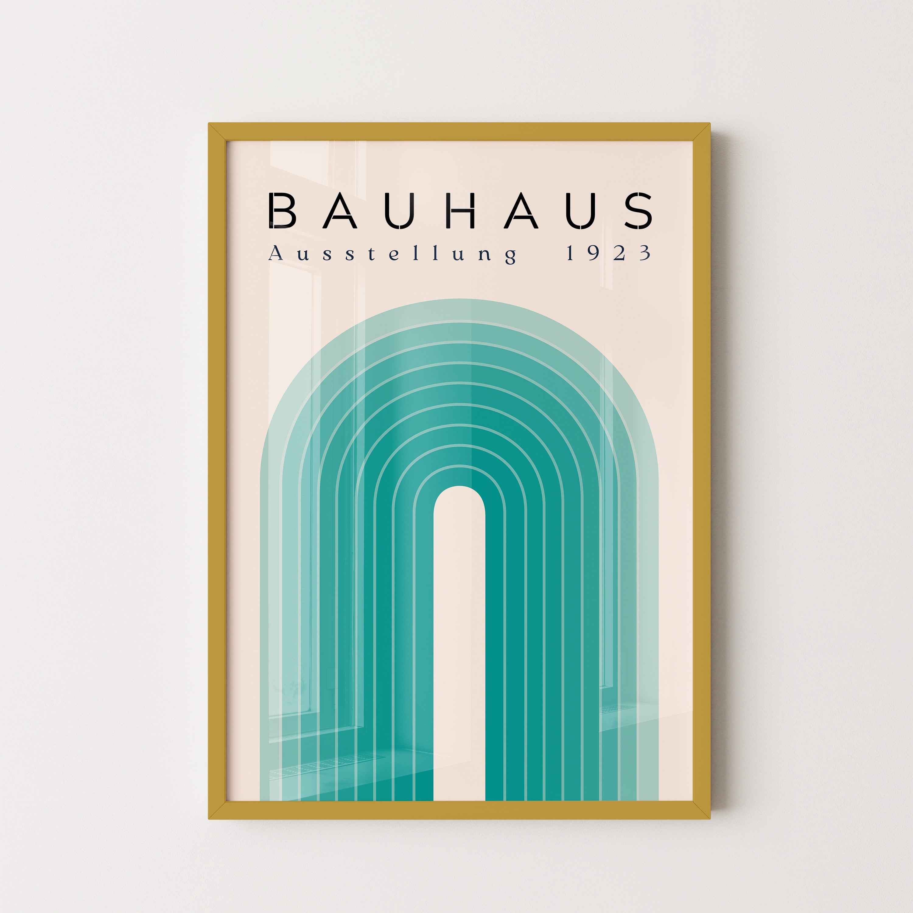 Bauhaus Radiant Arch In Teal