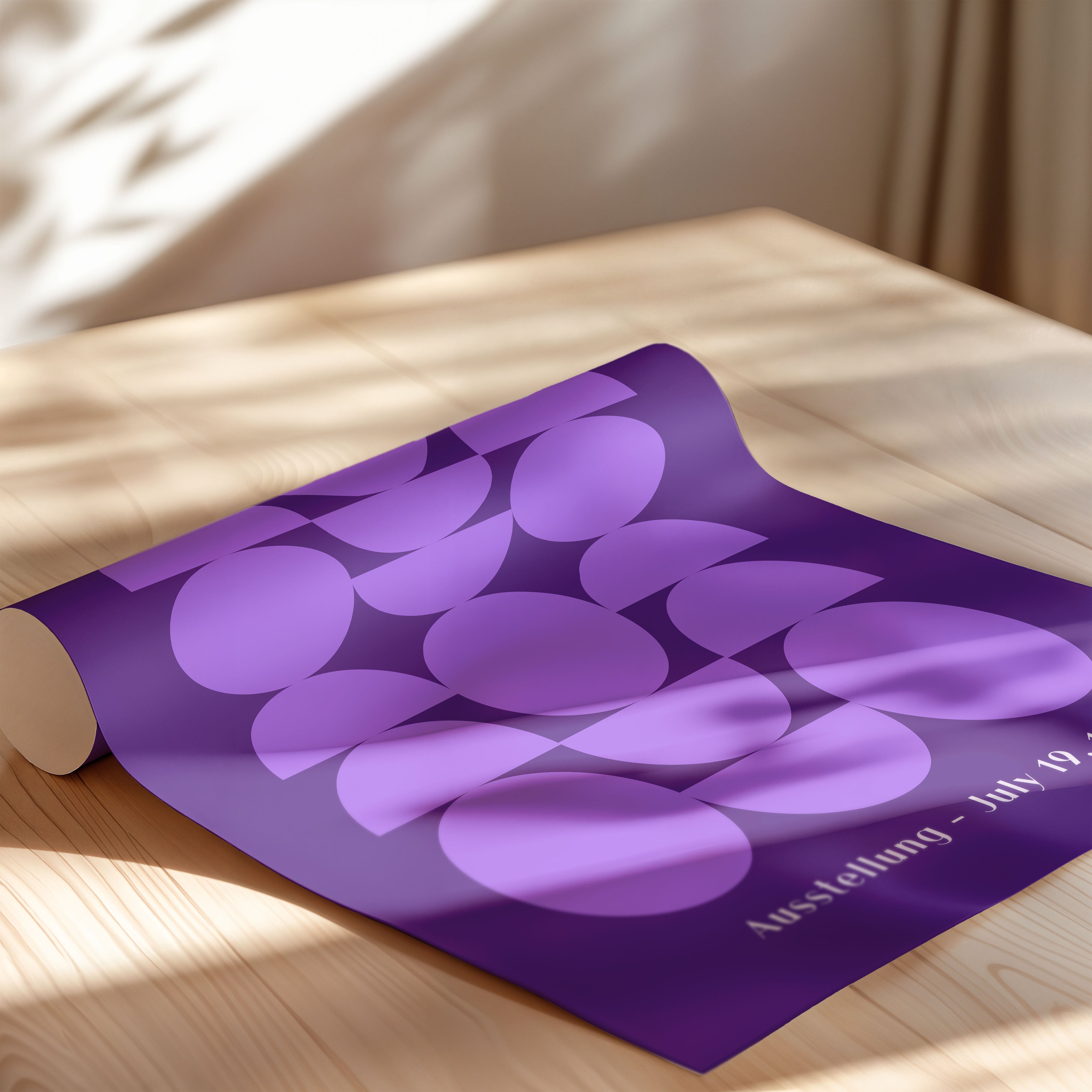 Bauhaus Modular Circles In Royal Purple