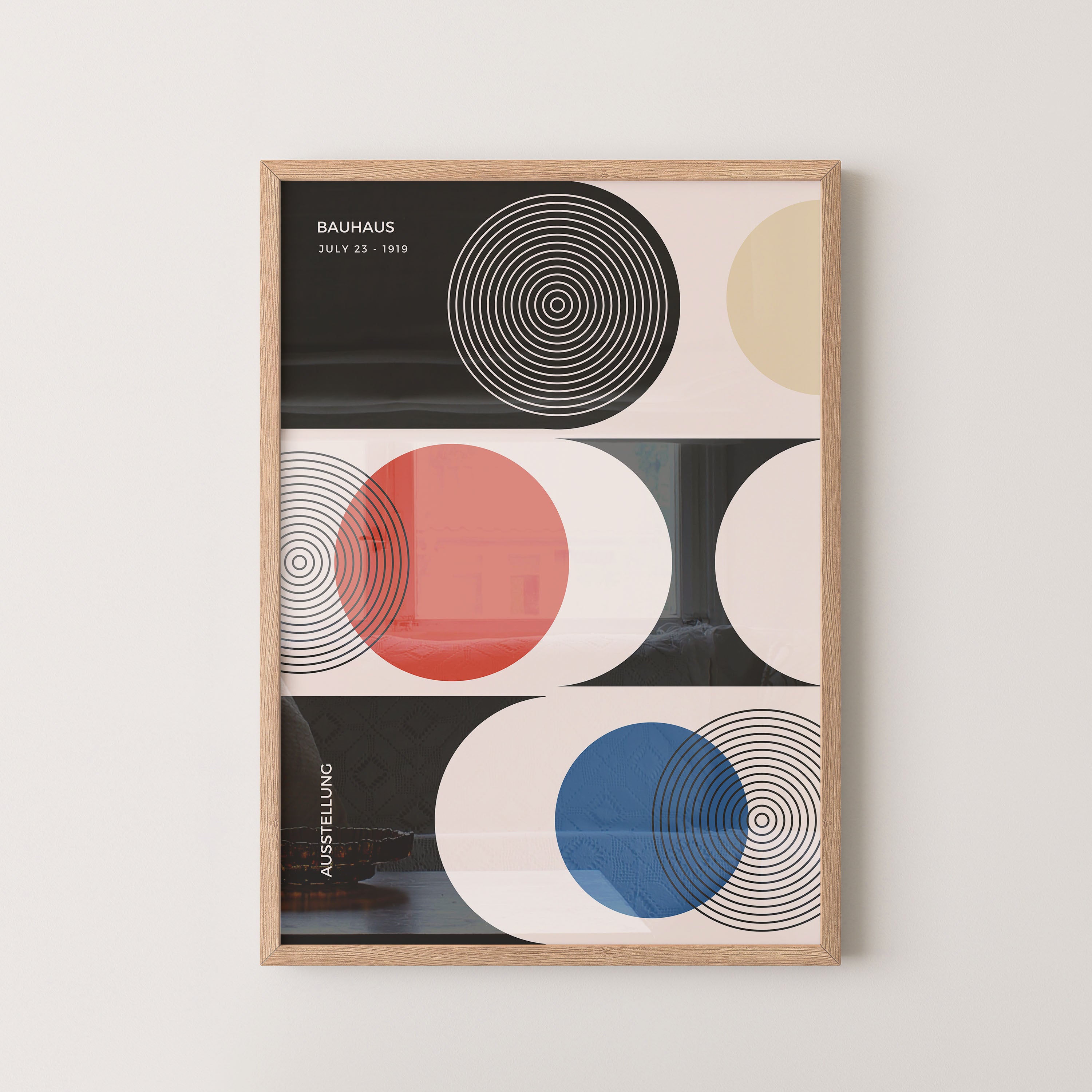 Bauhaus Circles In Primary Harmony