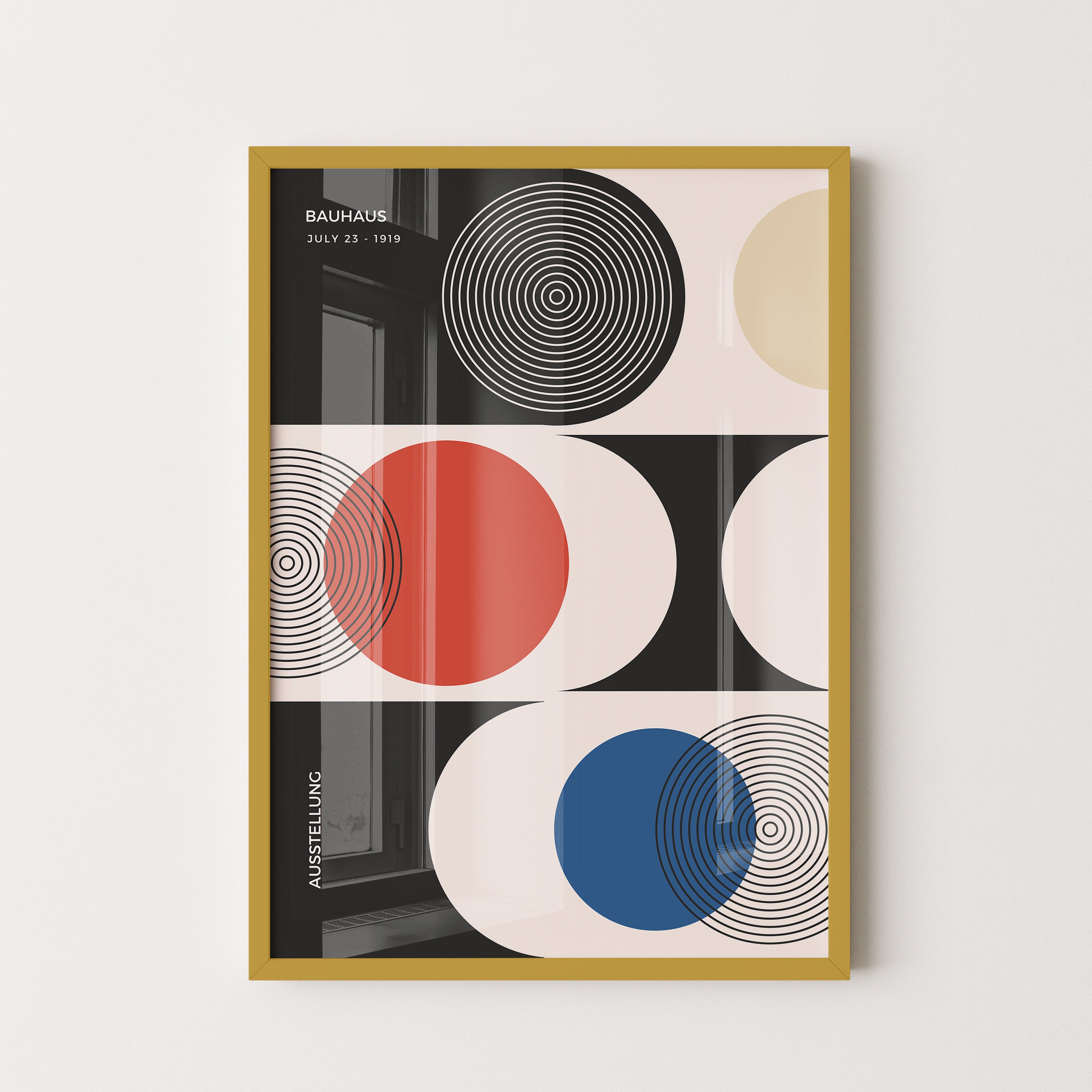 Bauhaus Circles In Primary Harmony