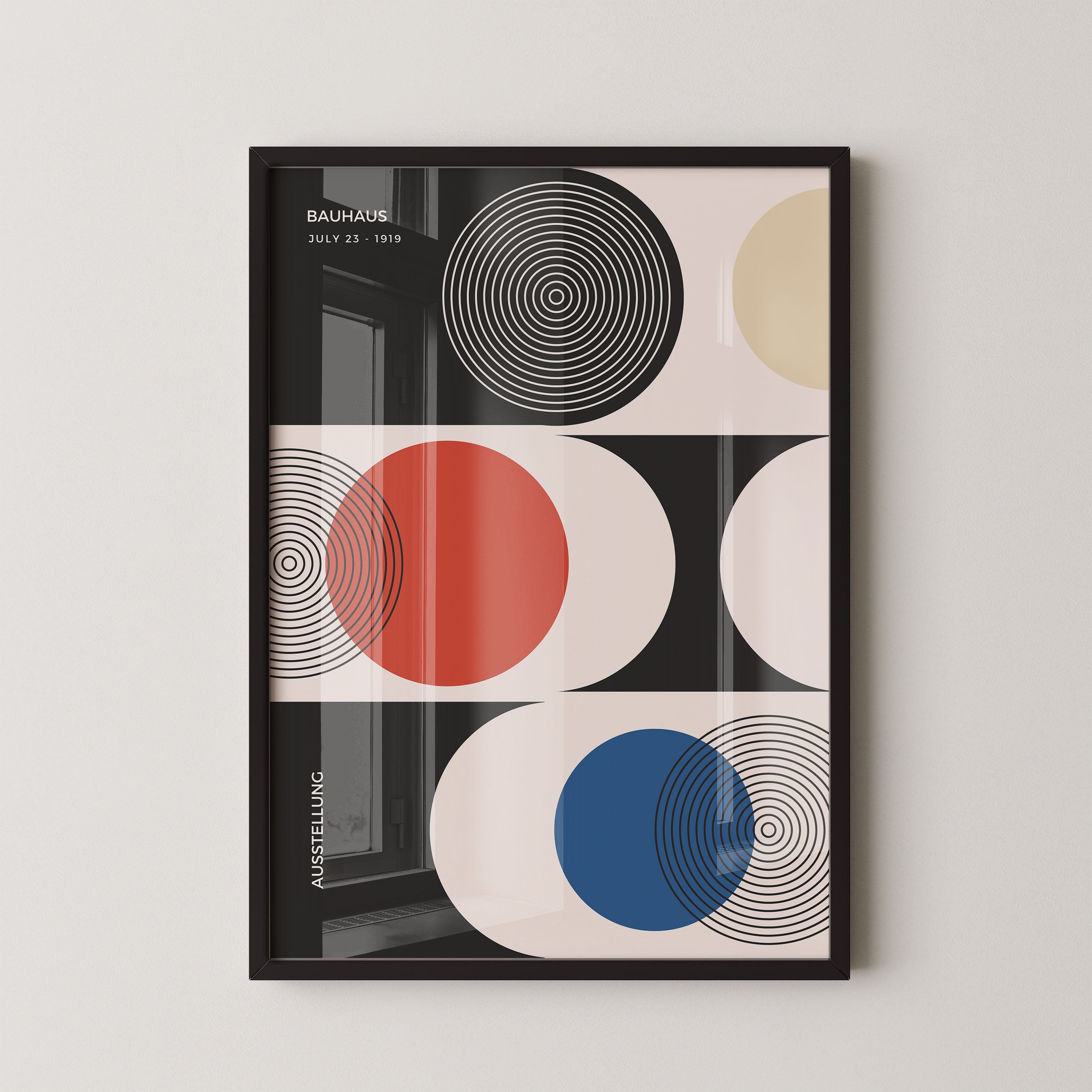 Bauhaus Circles In Primary Harmony