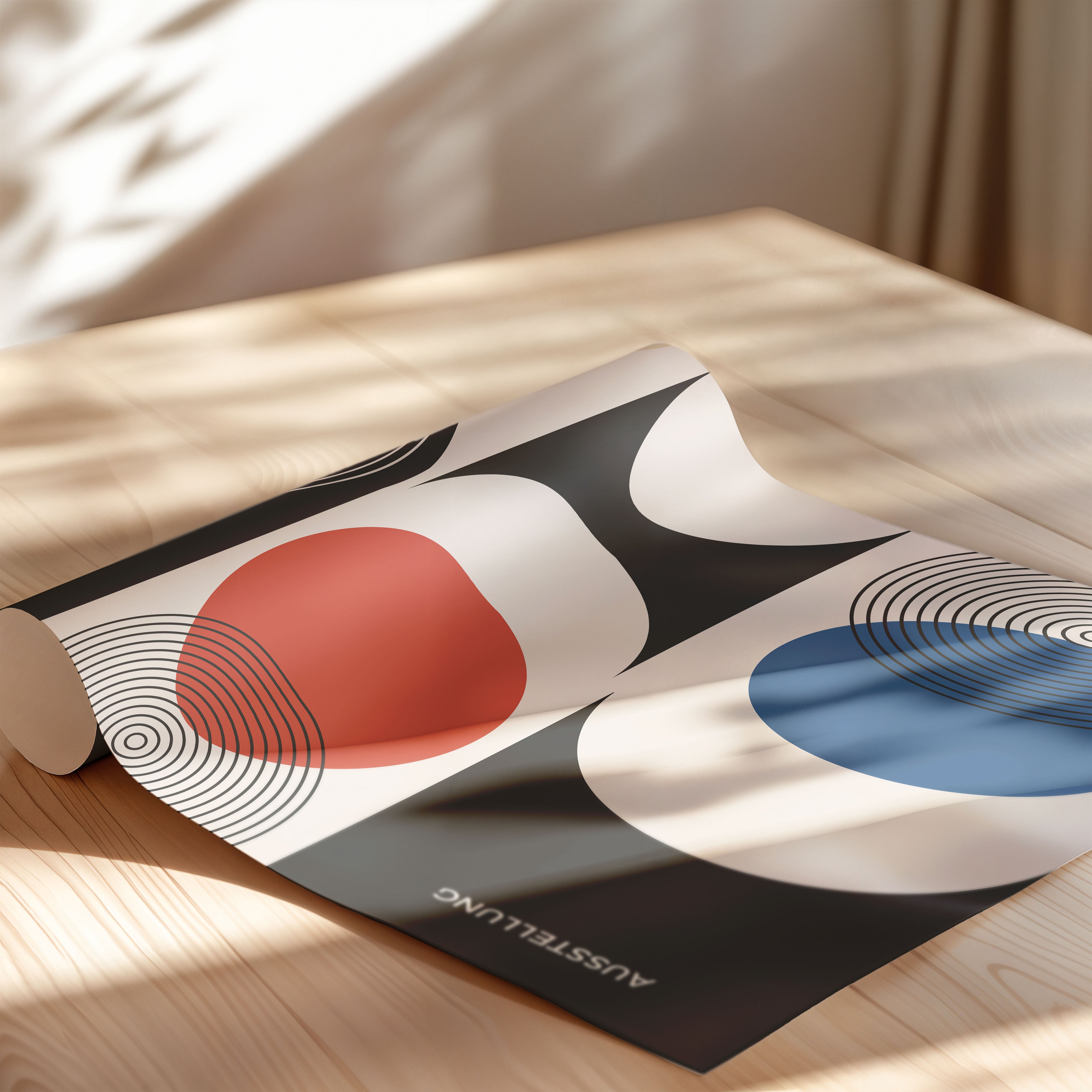 Bauhaus Circles In Primary Harmony