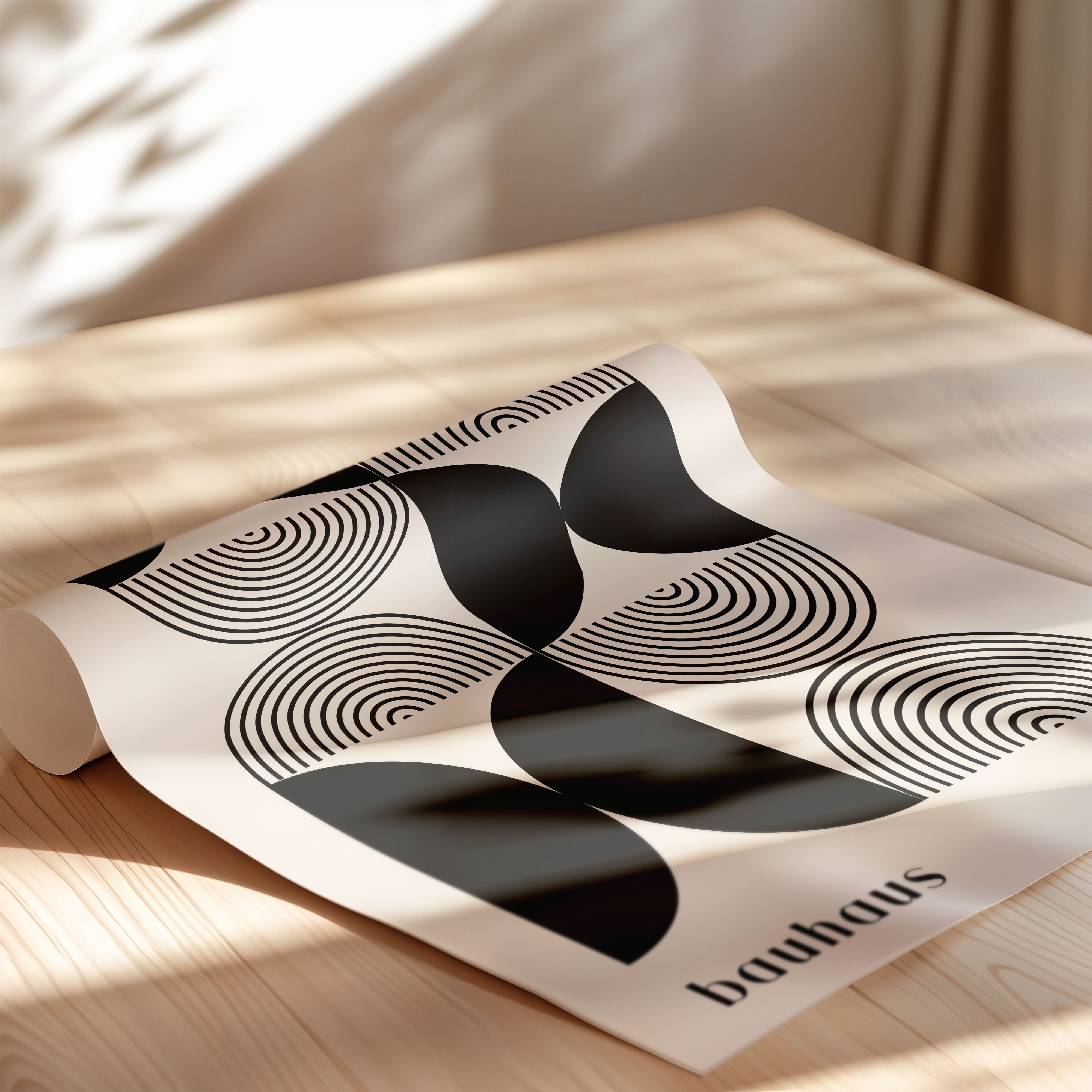 Bauhaus Contrast Arcs In MoNo Borderchrome