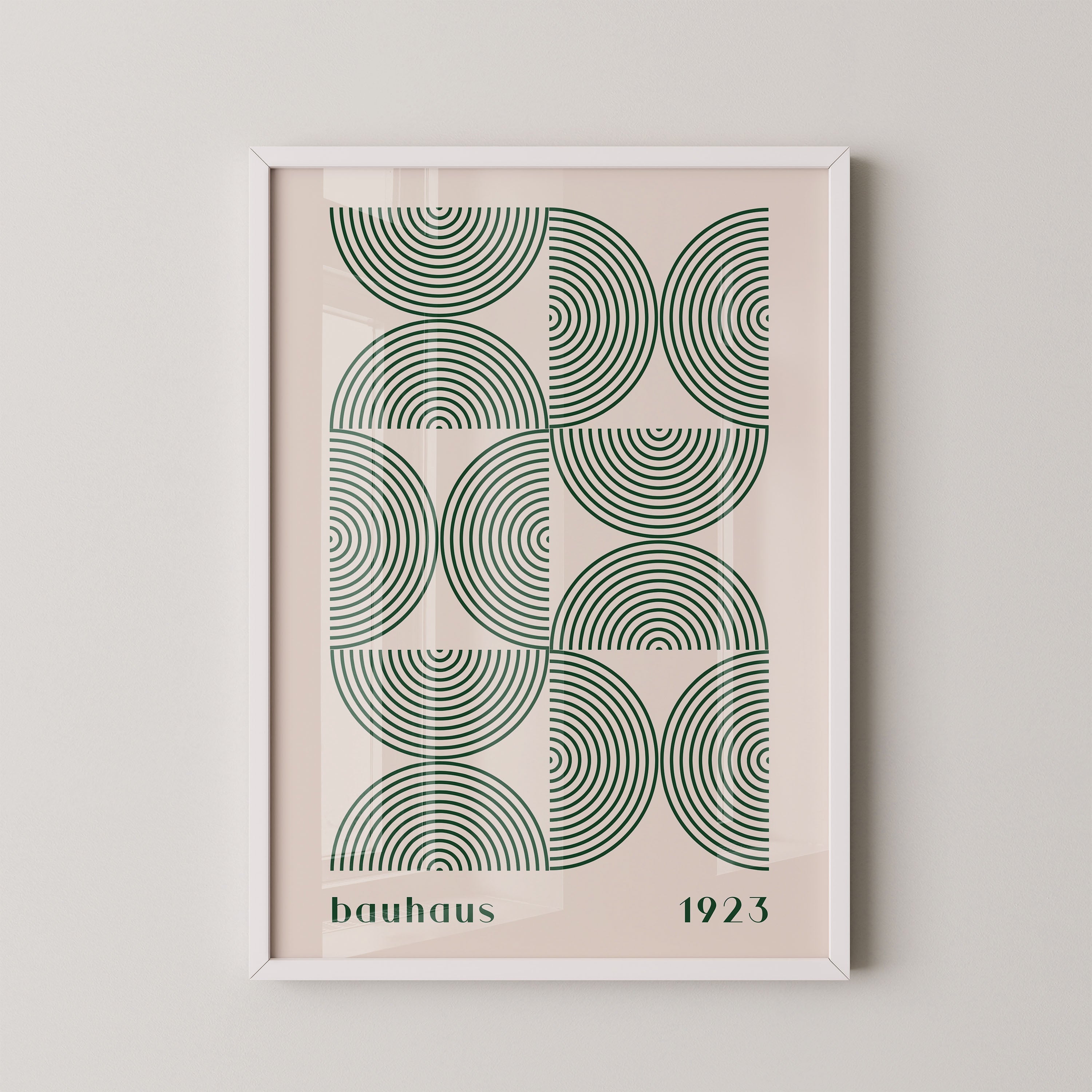 Bauhaus Arc Grid In Sage Green