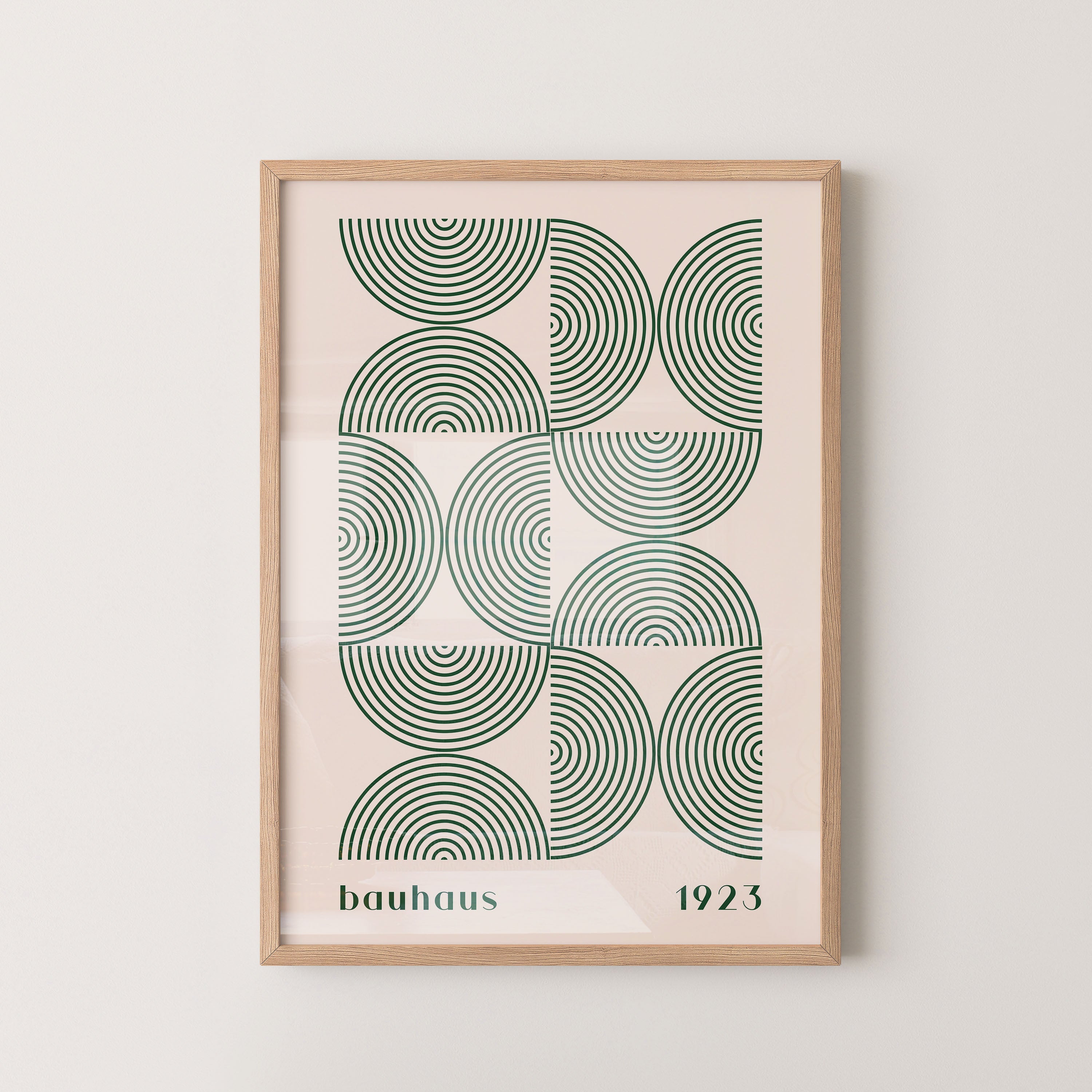 Bauhaus Arc Grid In Sage Green