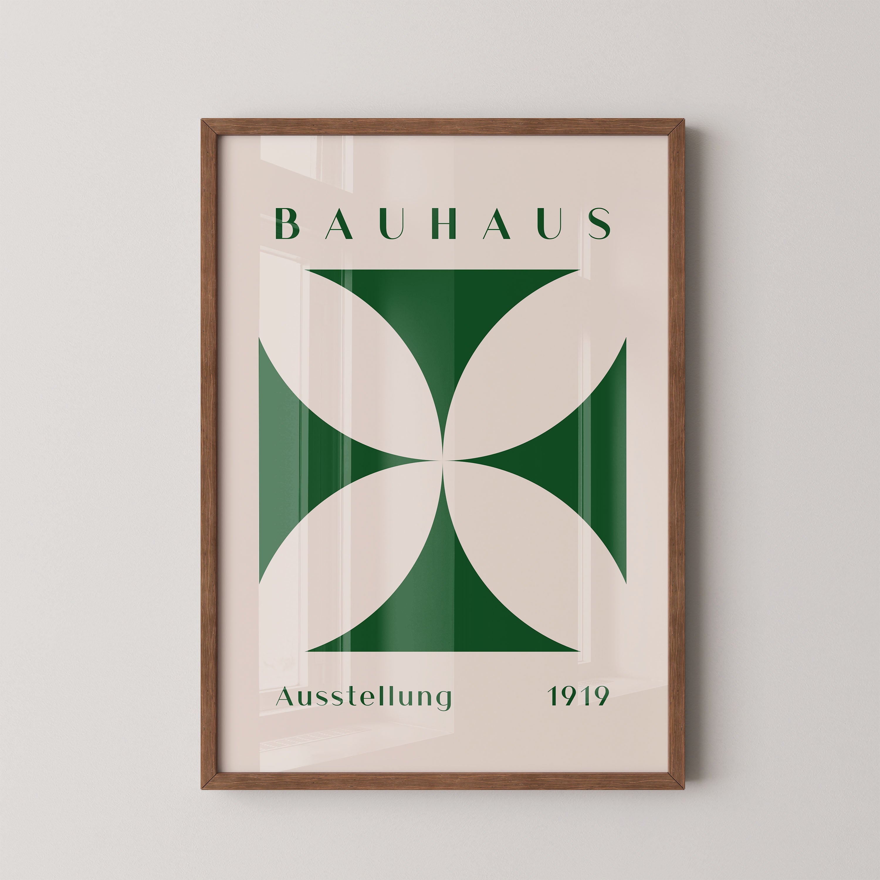 Bauhaus Petals In Forest Green