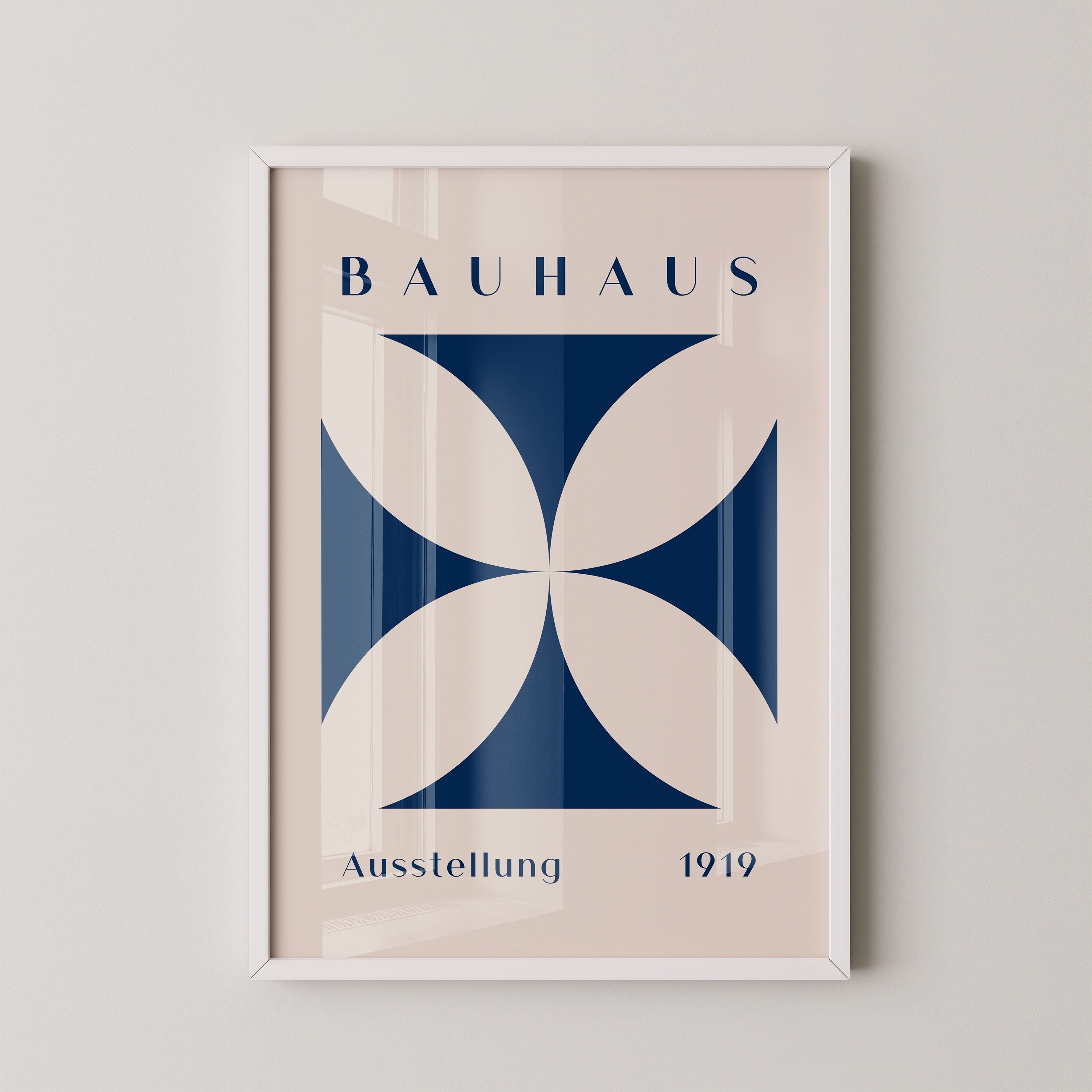 Bauhaus Petals In Deep Blue