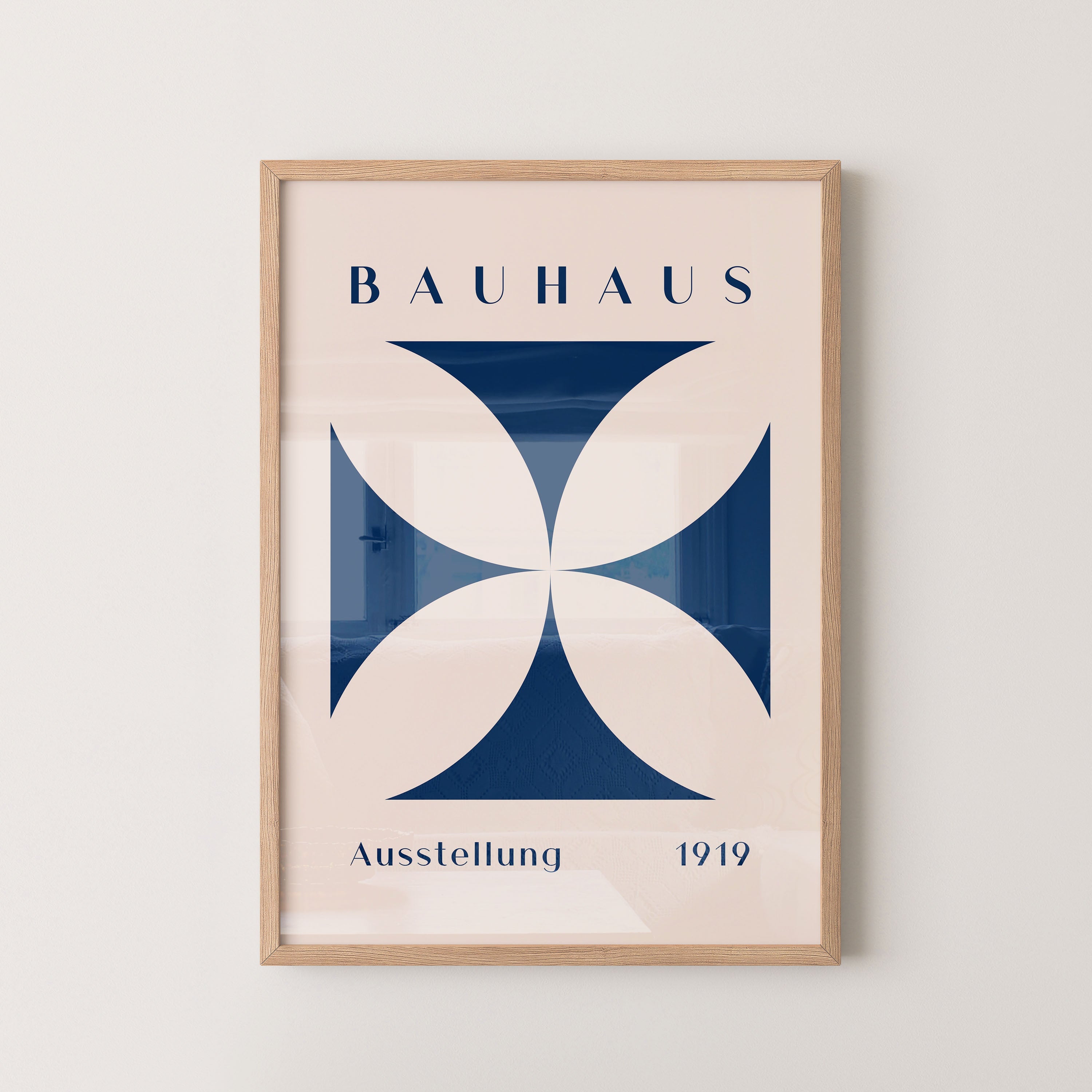 Bauhaus Petals In Deep Blue