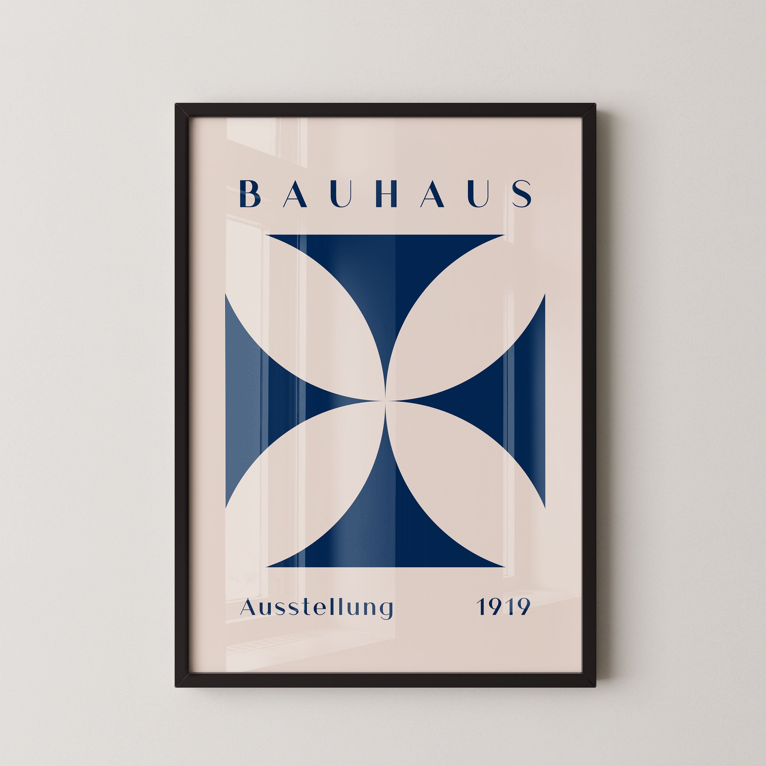 Bauhaus Petals In Deep Blue