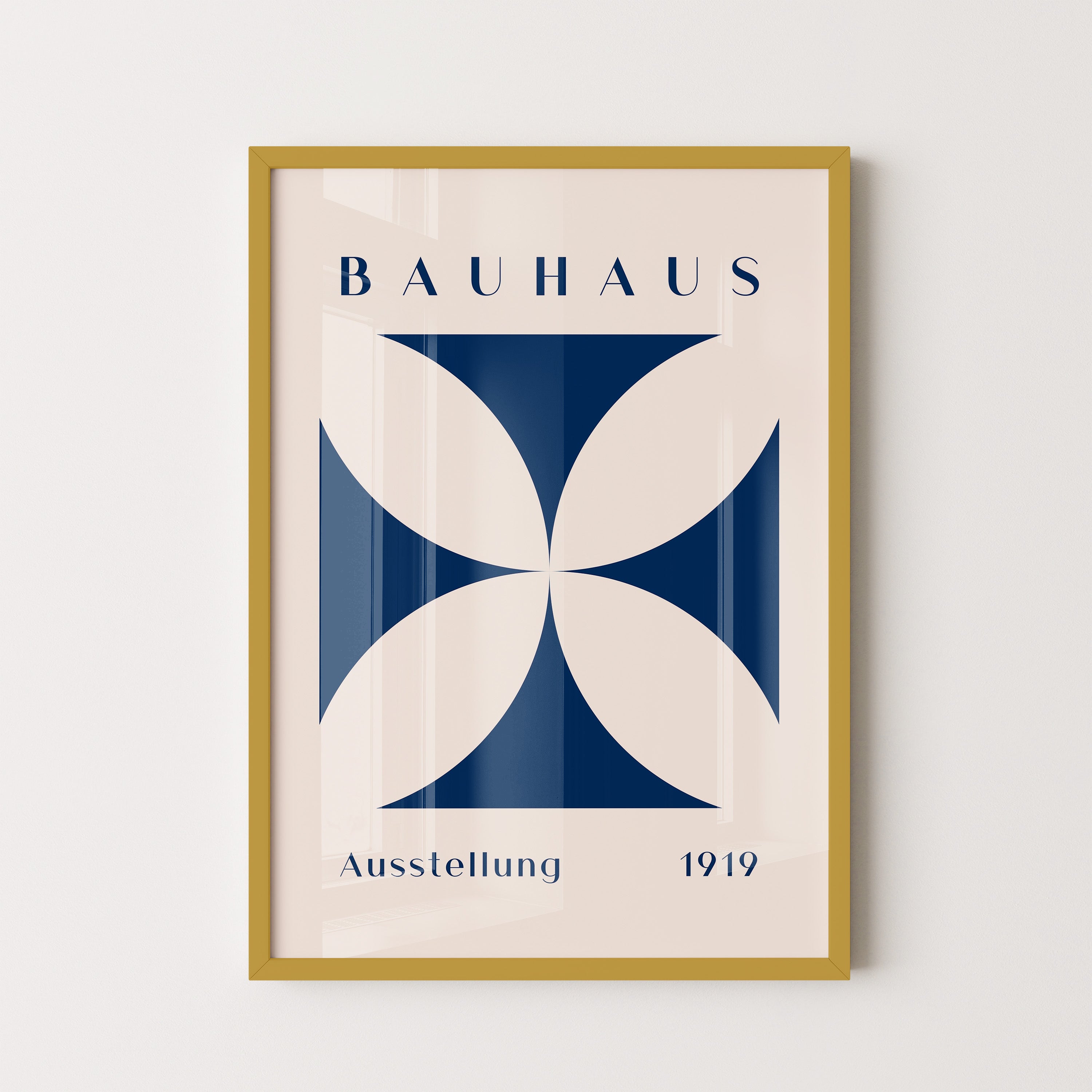 Bauhaus Petals In Deep Blue