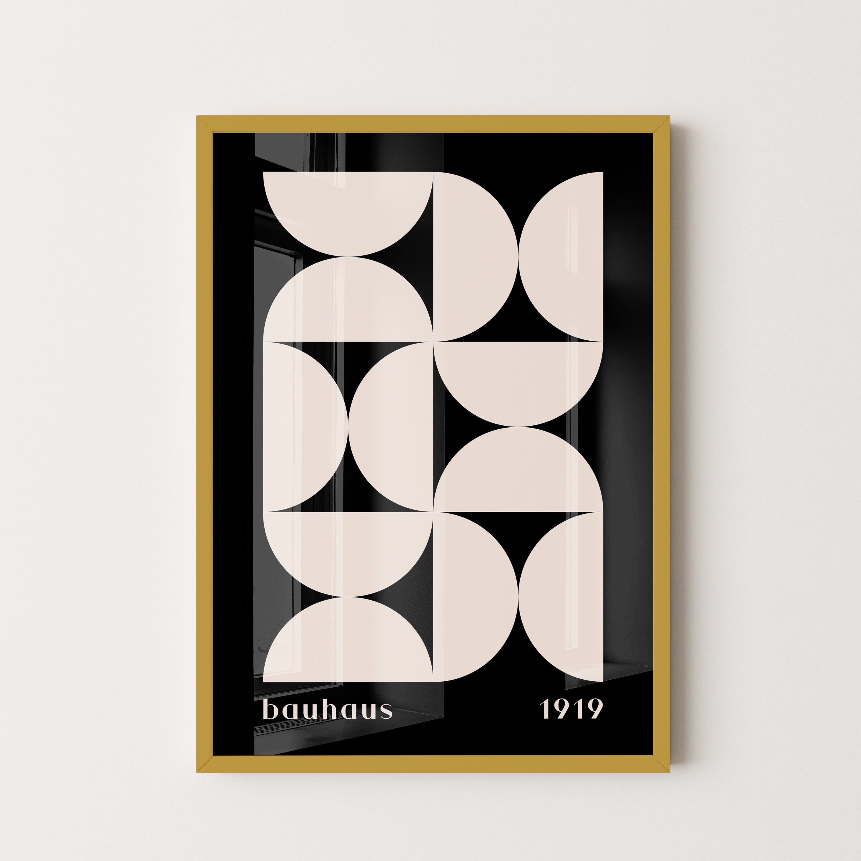 Bauhaus Curves In Midnight Black