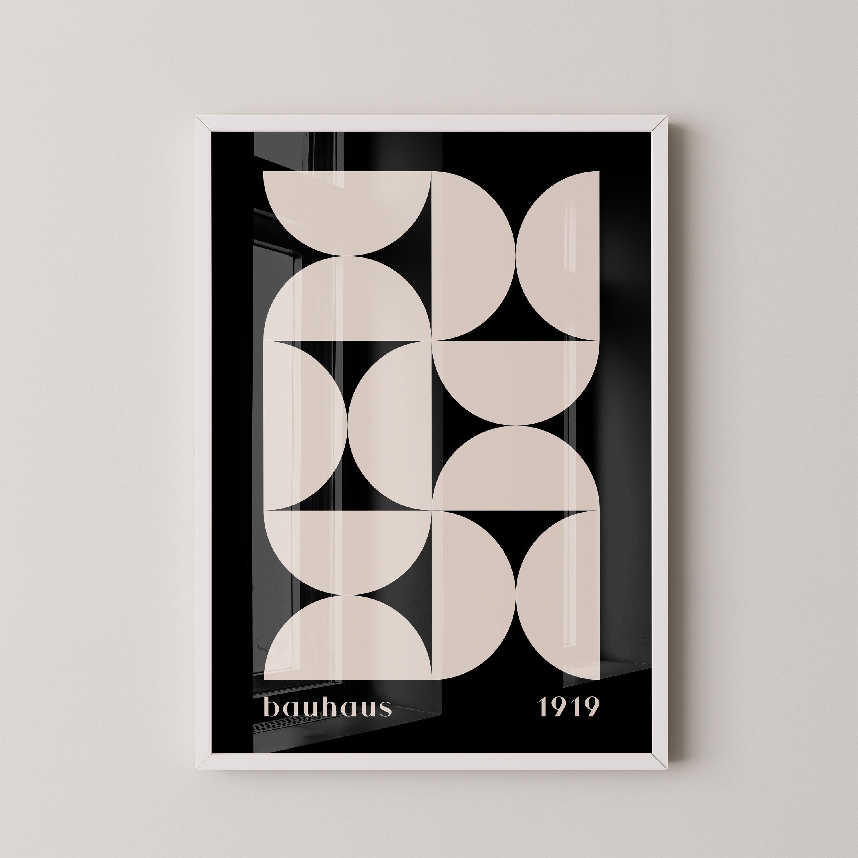 Bauhaus Curves In Midnight Black