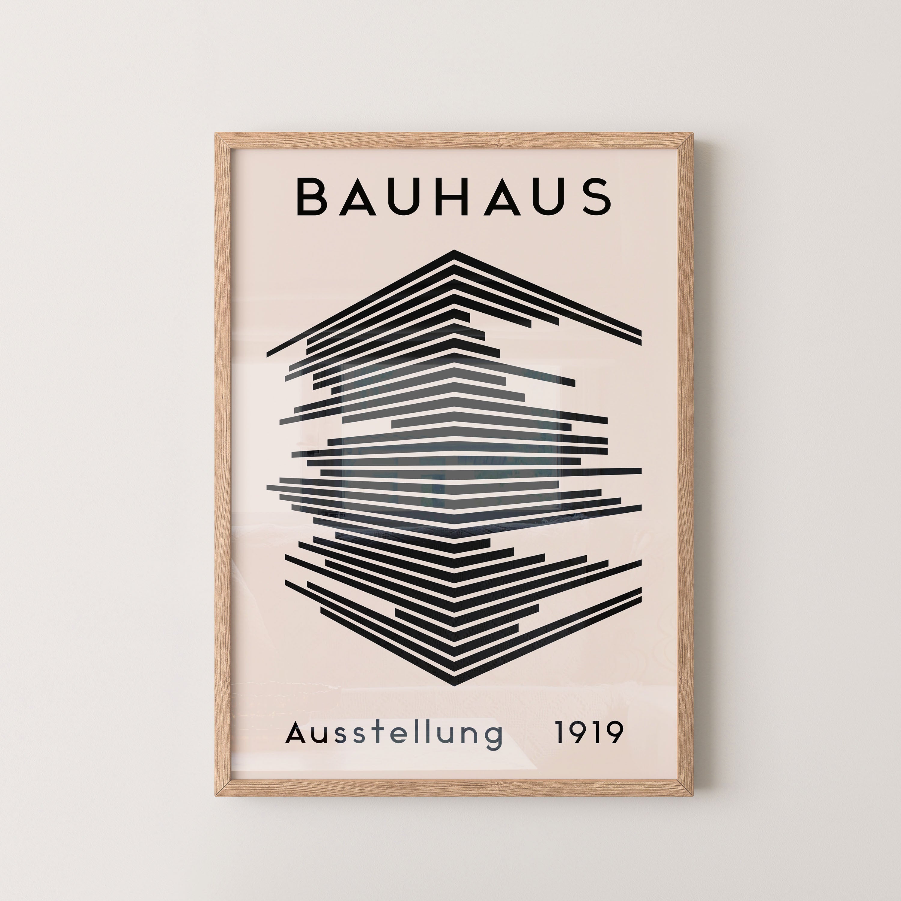 Bauhaus Black Linear Cube