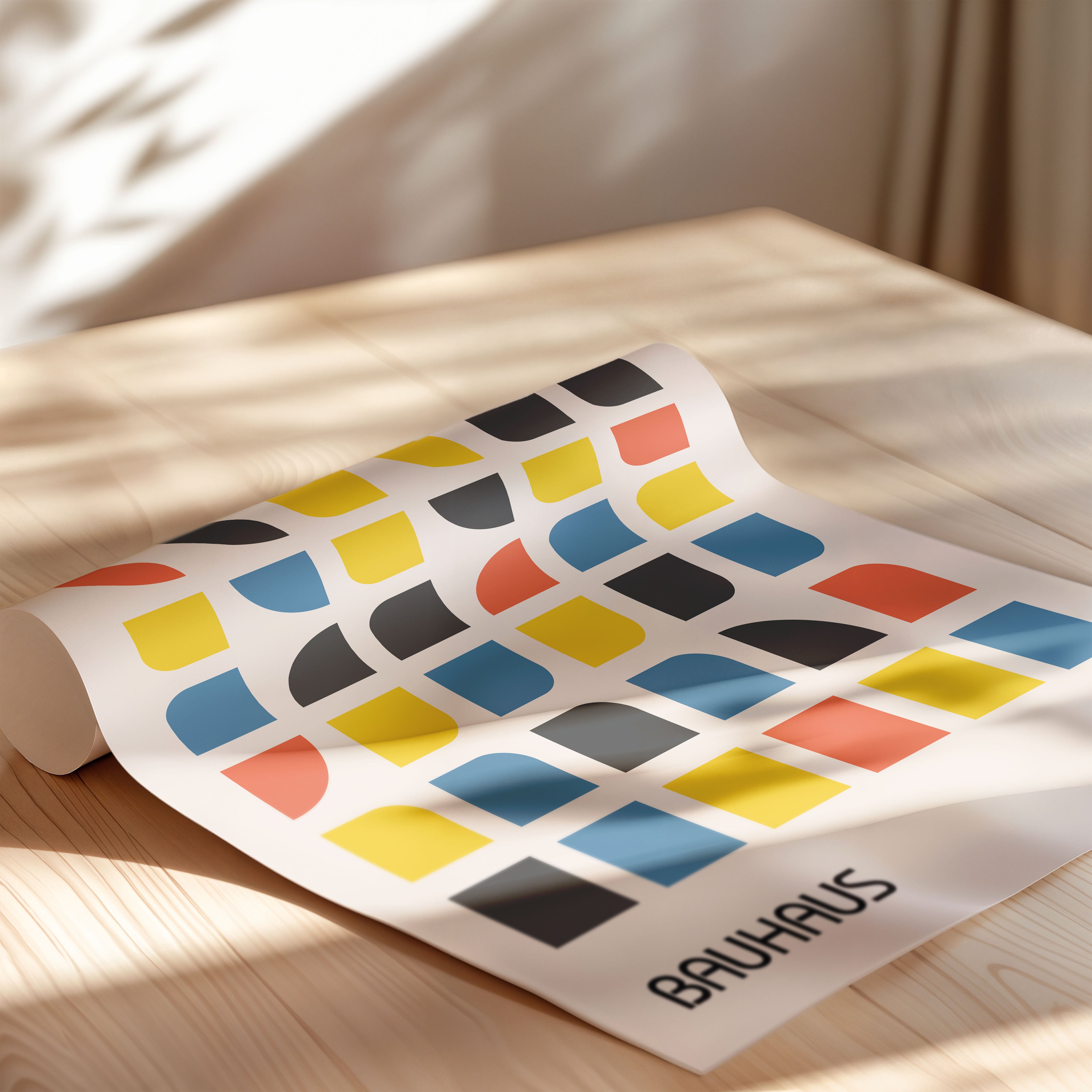 Bauhaus Color Grid Geometry