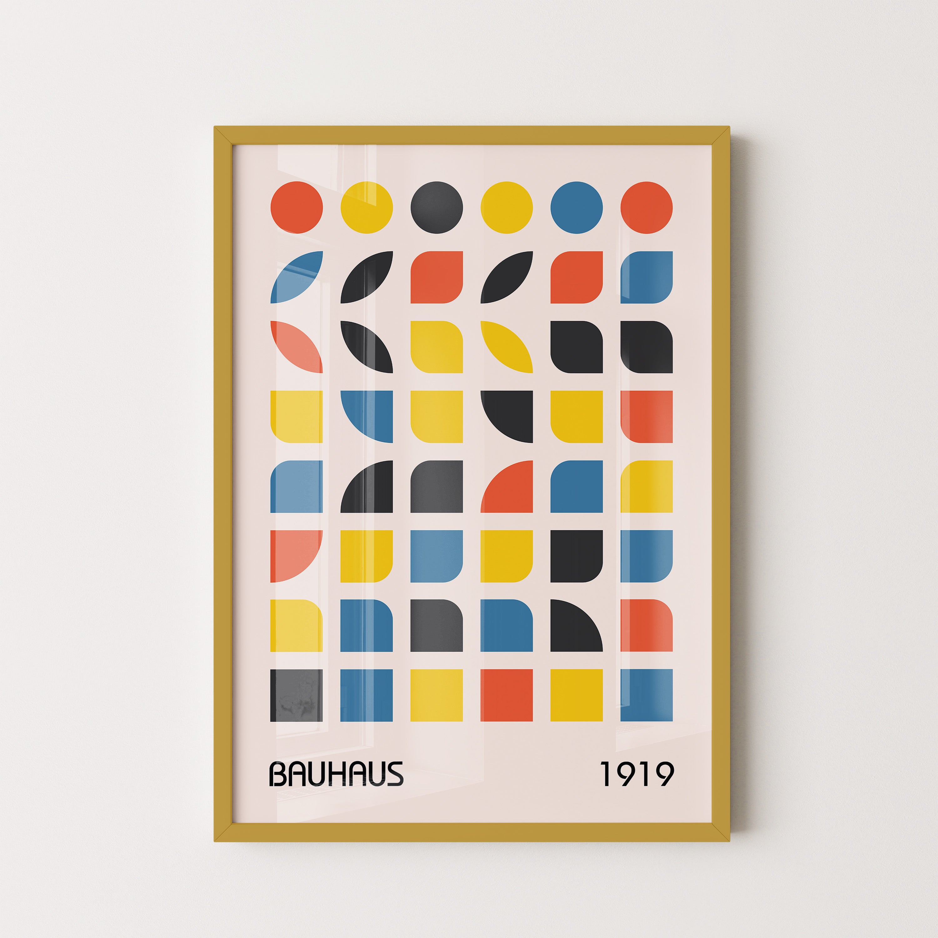 Bauhaus Color Grid Geometry