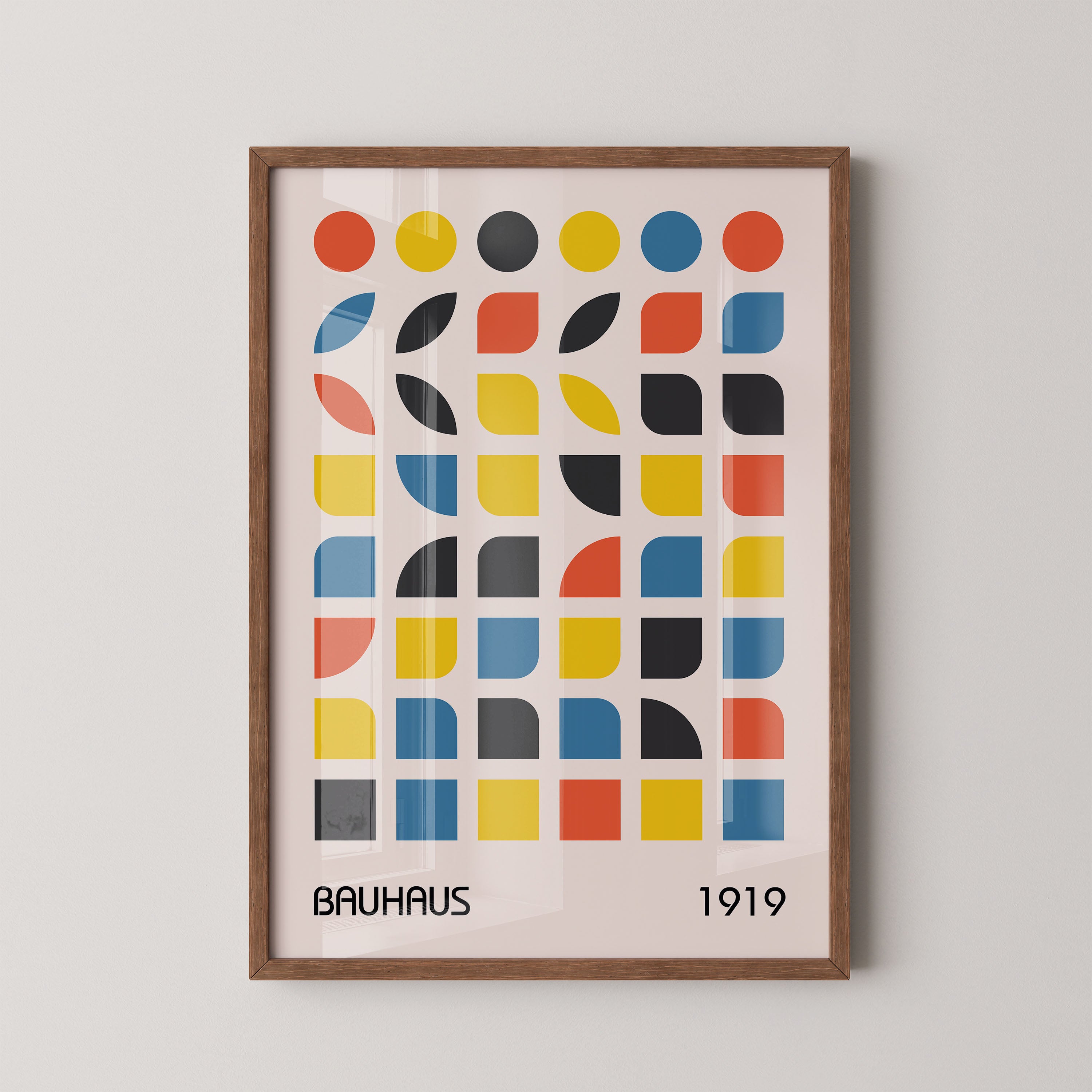 Bauhaus Color Grid Geometry