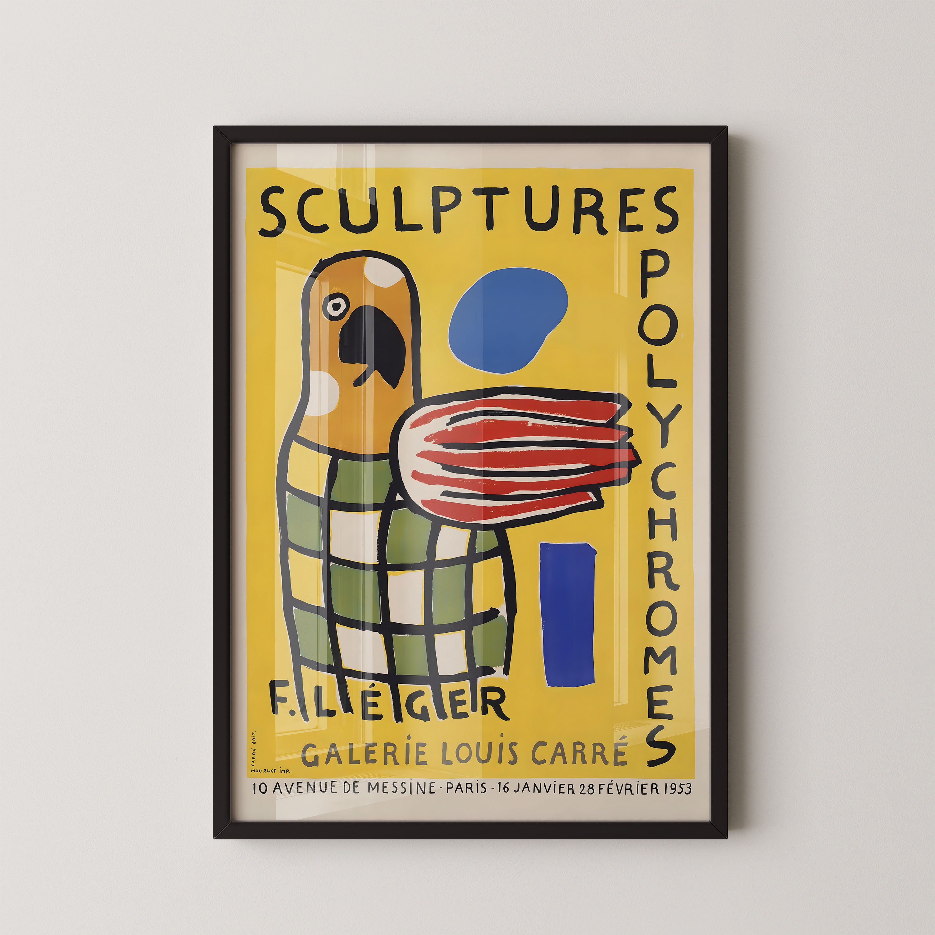 Léger Polychrome Sculptures Poster