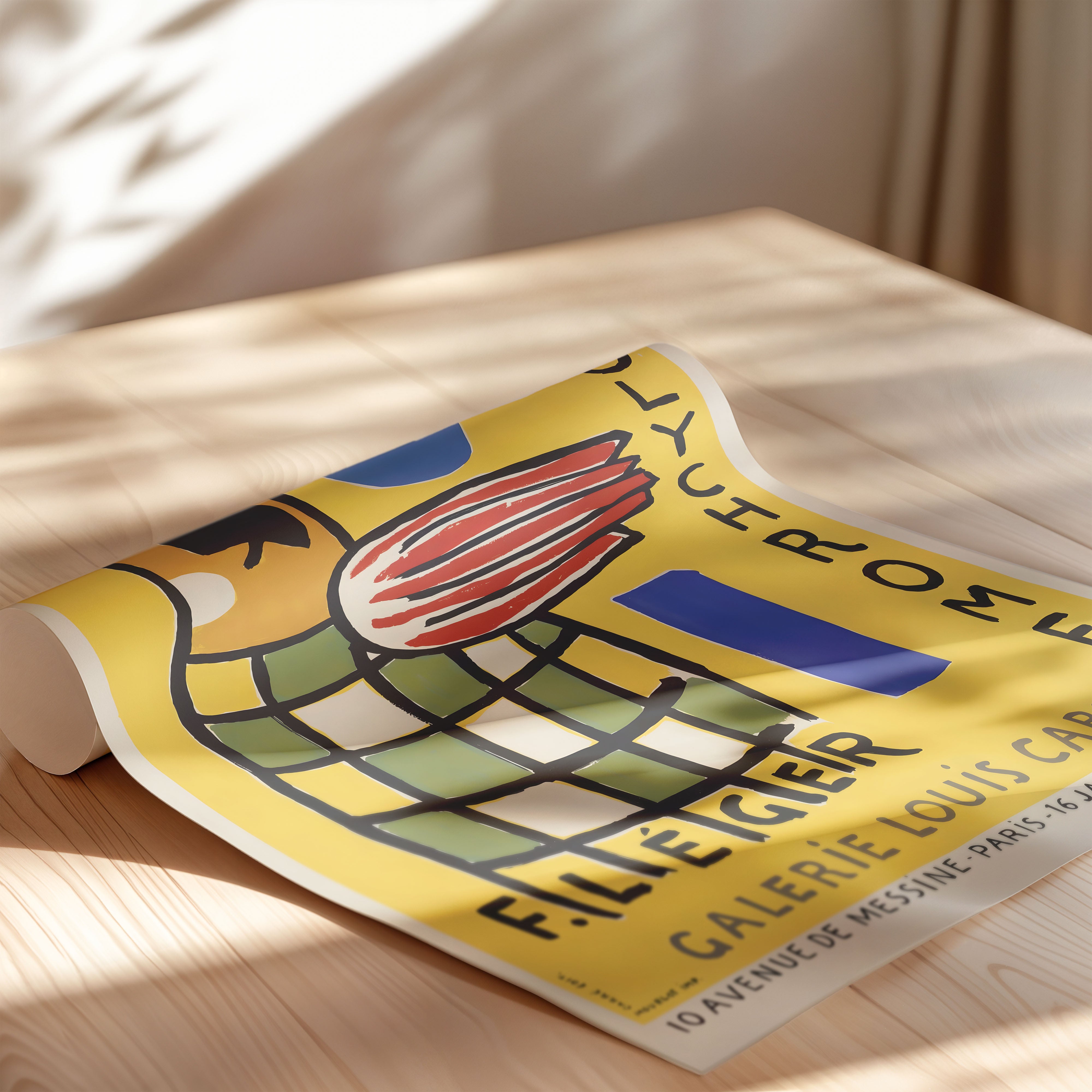 Léger Polychrome Sculptures Poster