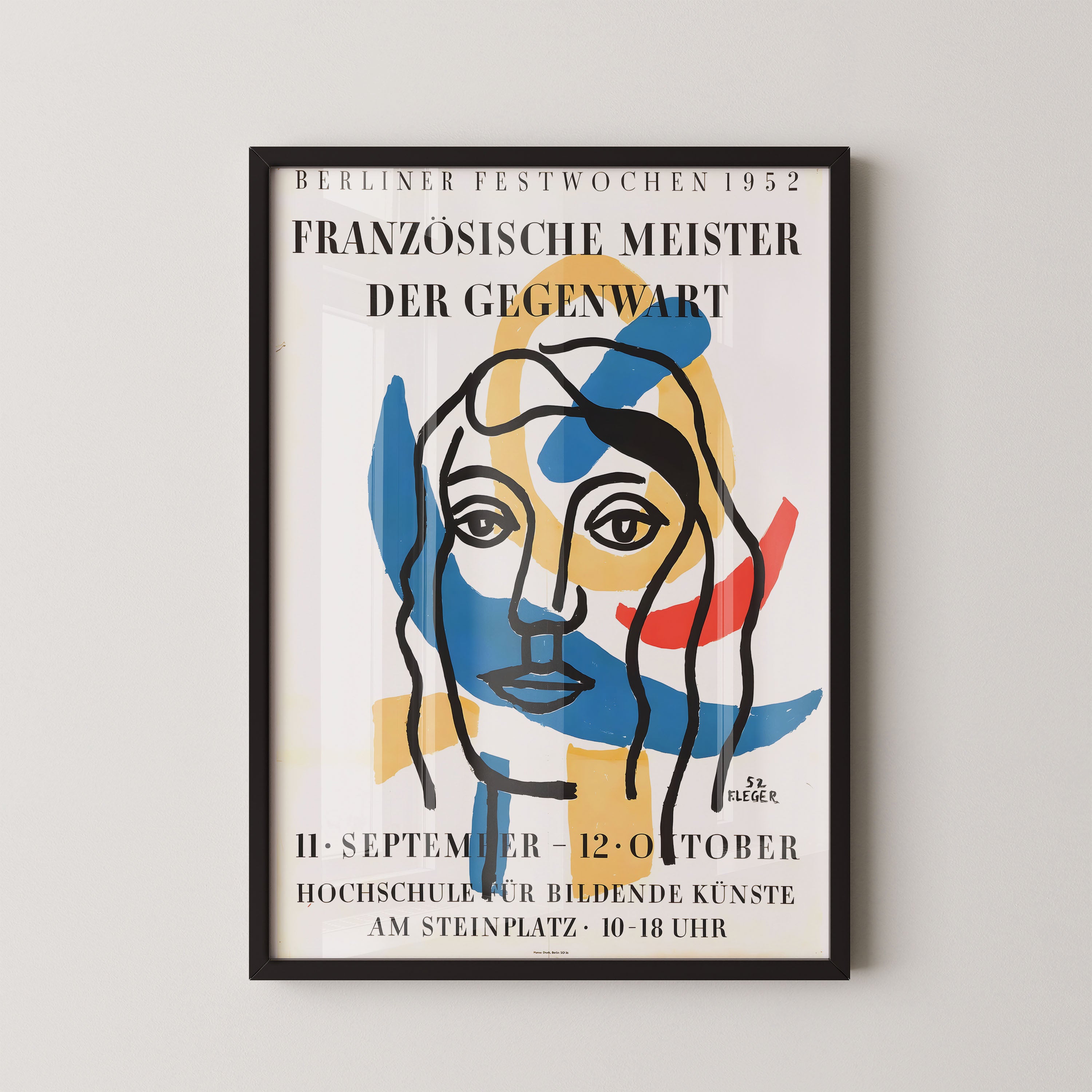 Léger Berlin Exhibition Poster 1952