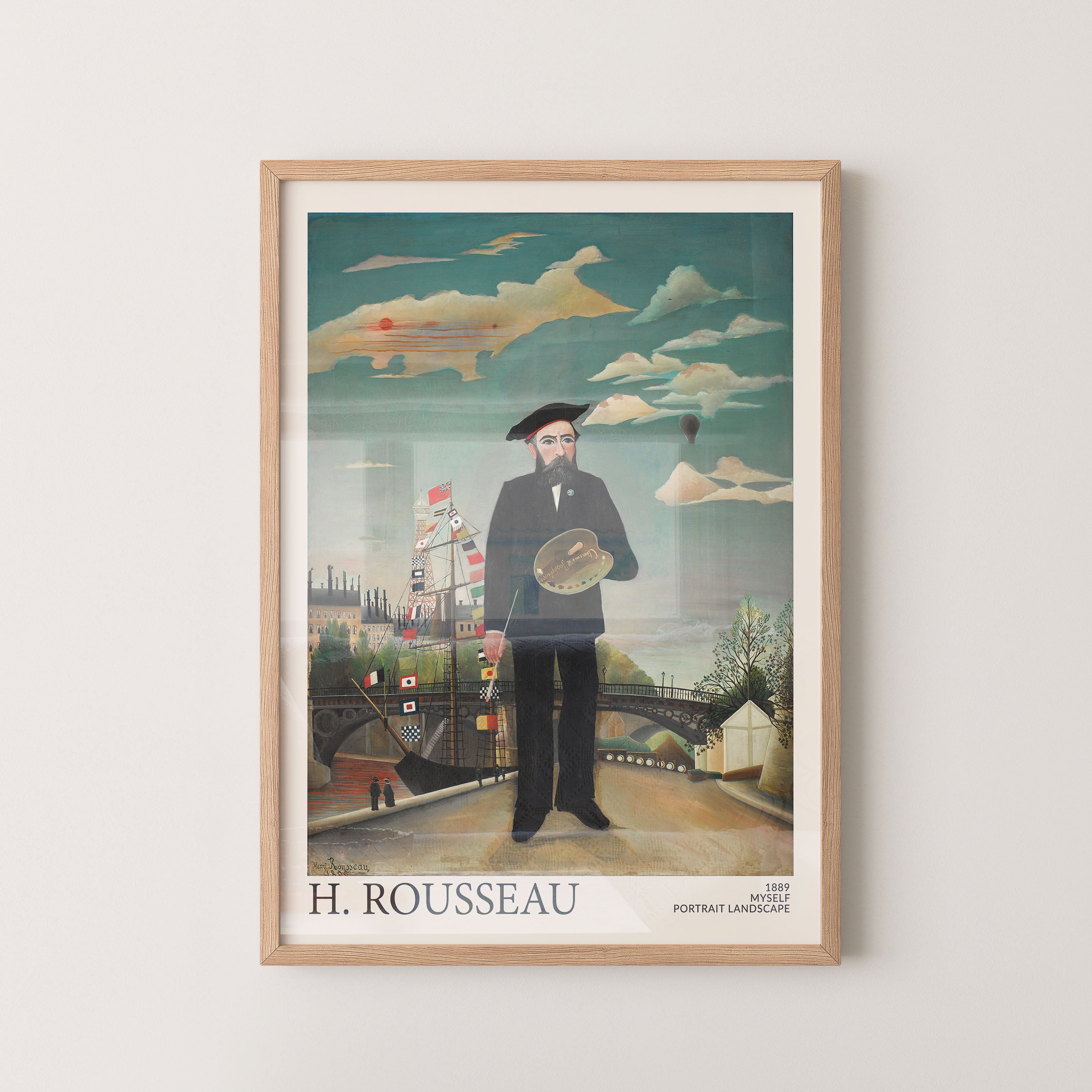 Rousseau Self Portrait Landscape