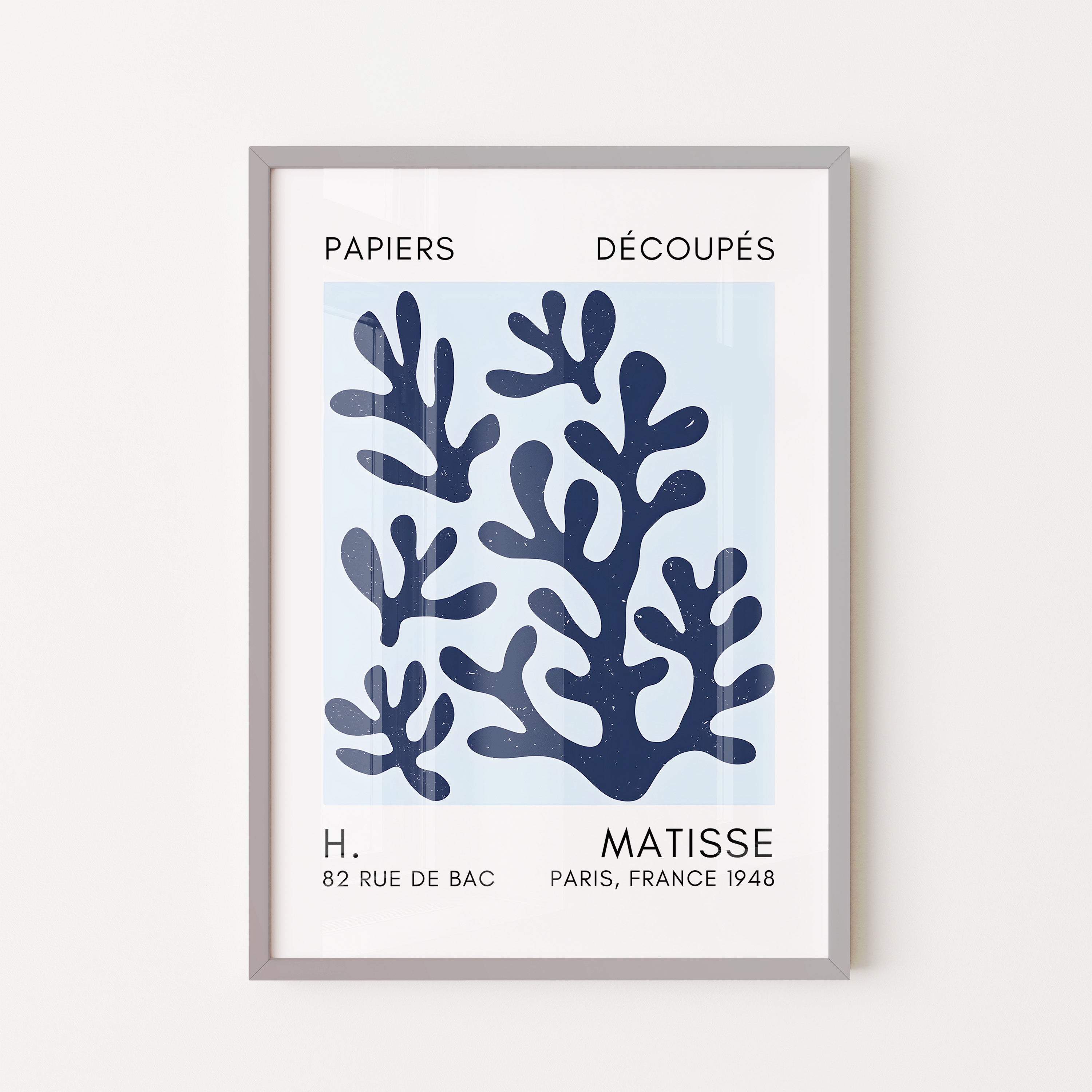 Henri Matisse – Abstract Navy Botanical