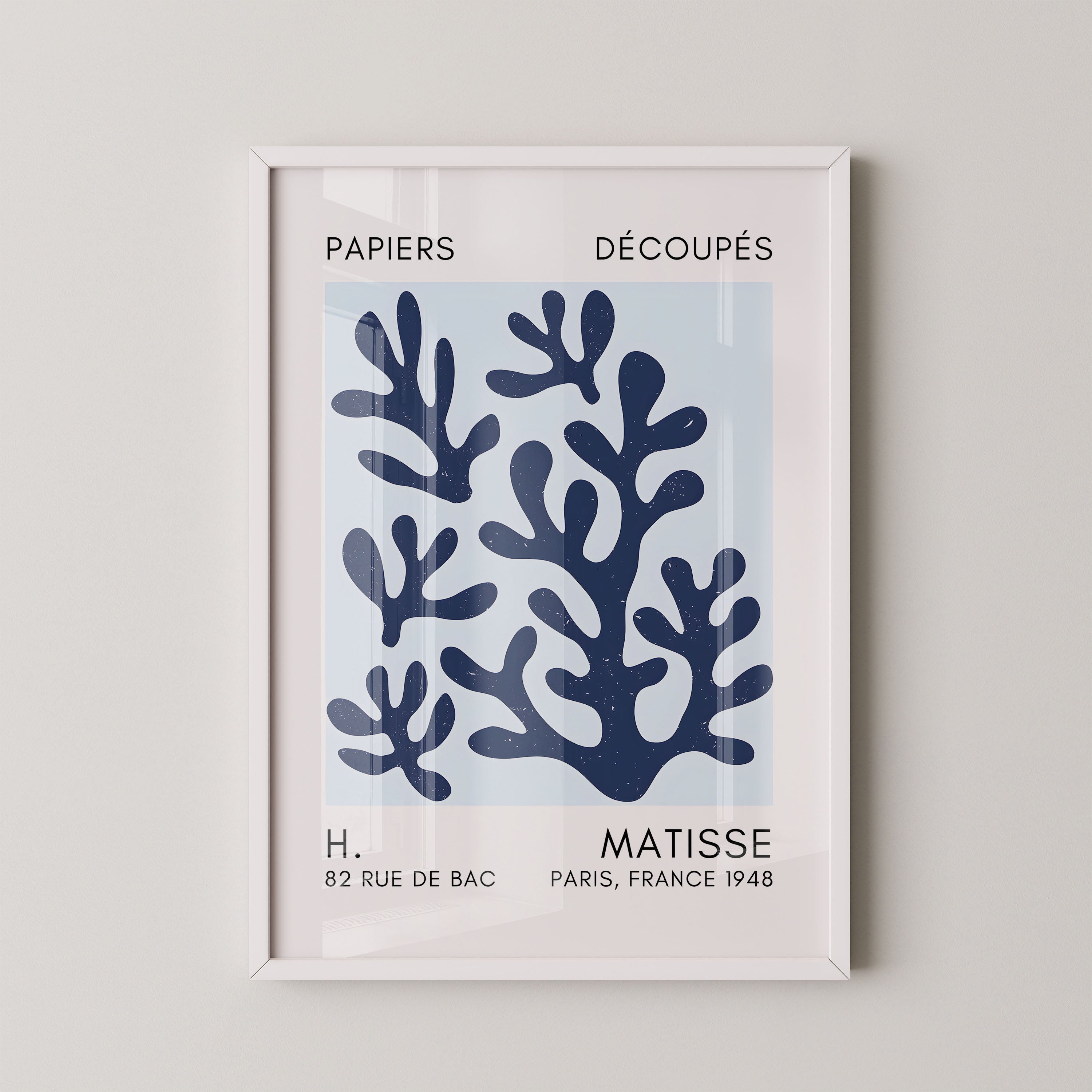 Henri Matisse – Abstract Navy Botanical