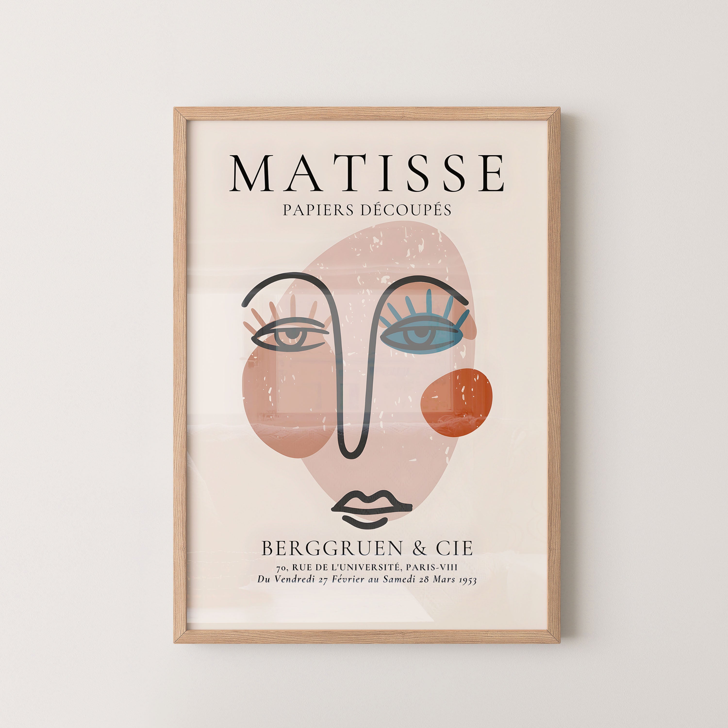 Henri Matisse – Abstract Face Line Art