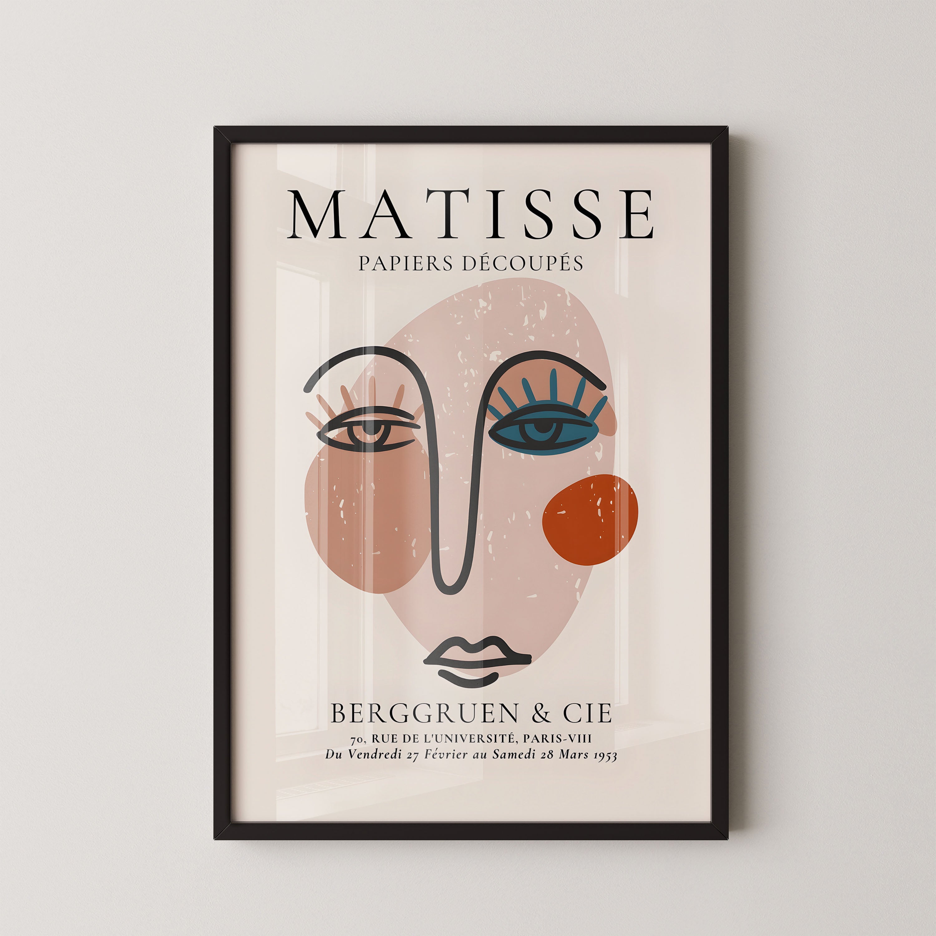 Henri Matisse – Abstract Face Line Art
