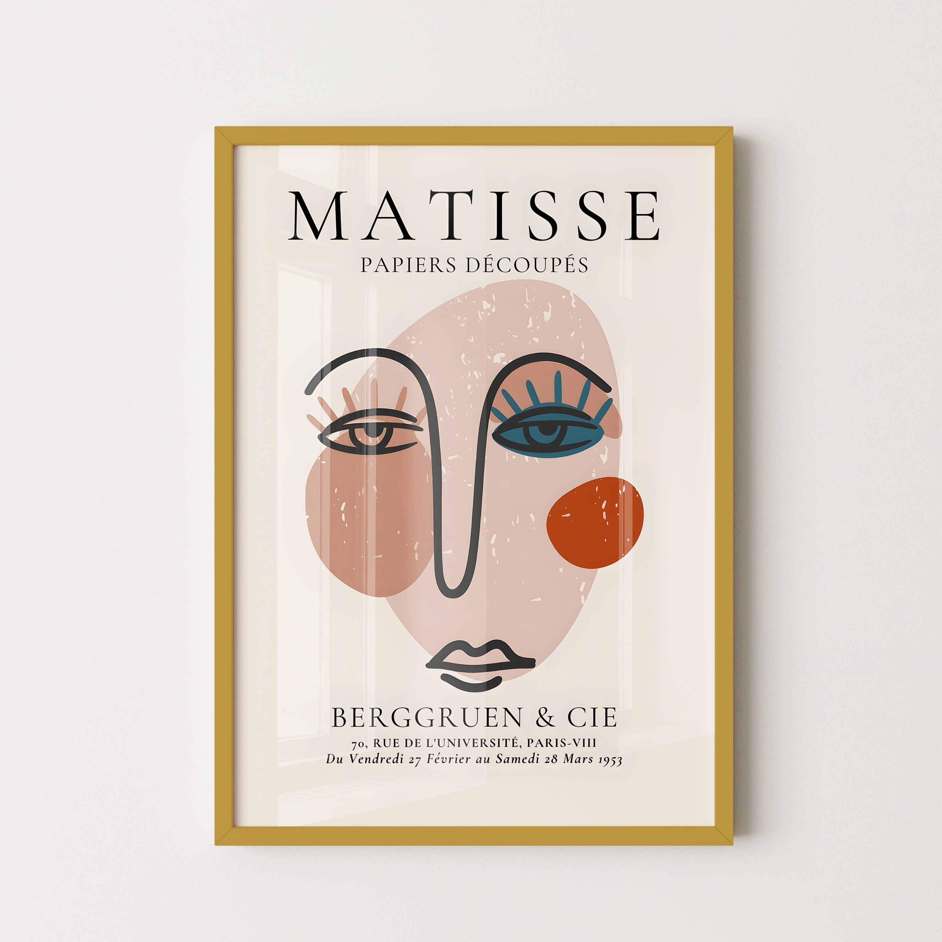 Henri Matisse – Abstract Face Line Art