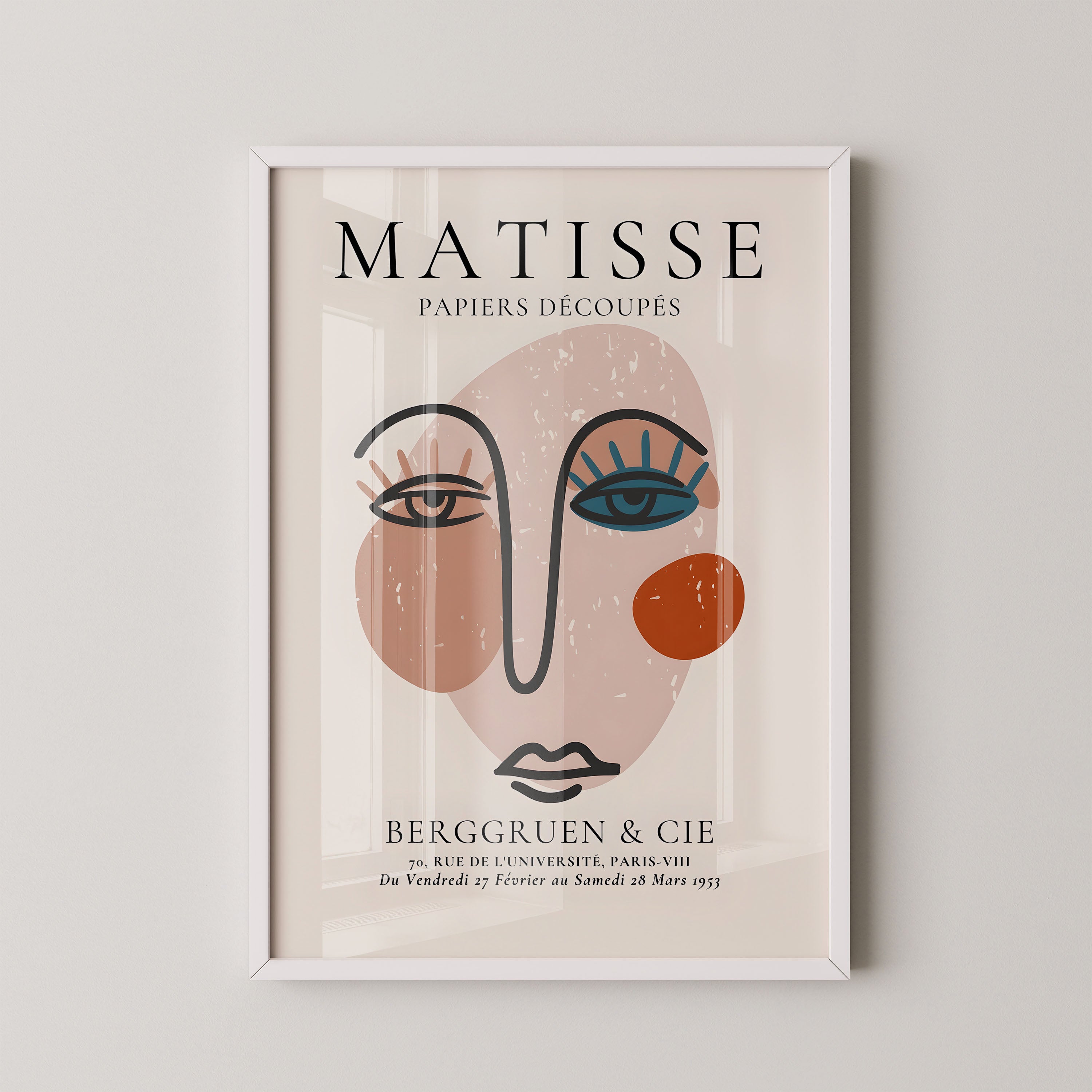 Henri Matisse – Abstract Face Line Art