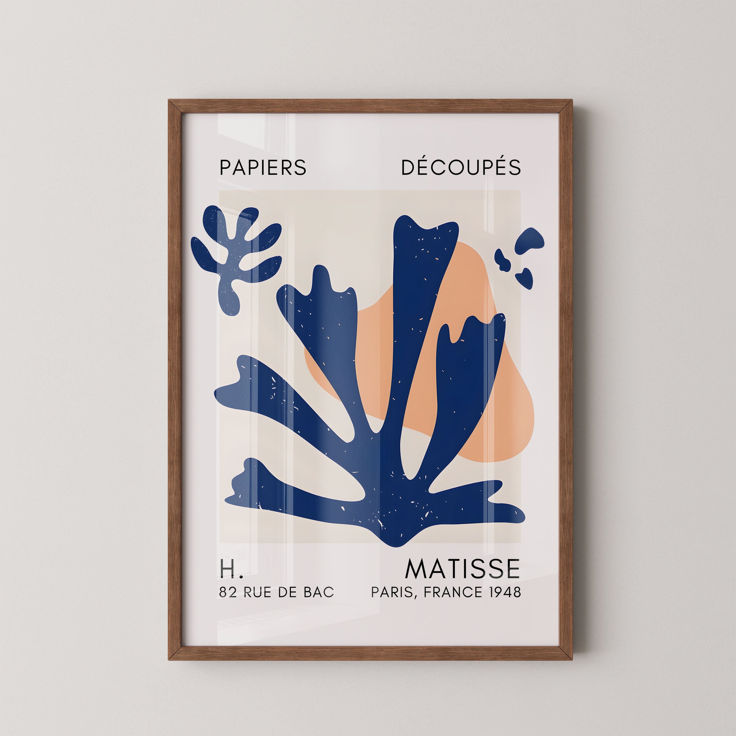 Henri Matisse – Blue Organic Cut-Out Composition (1948)