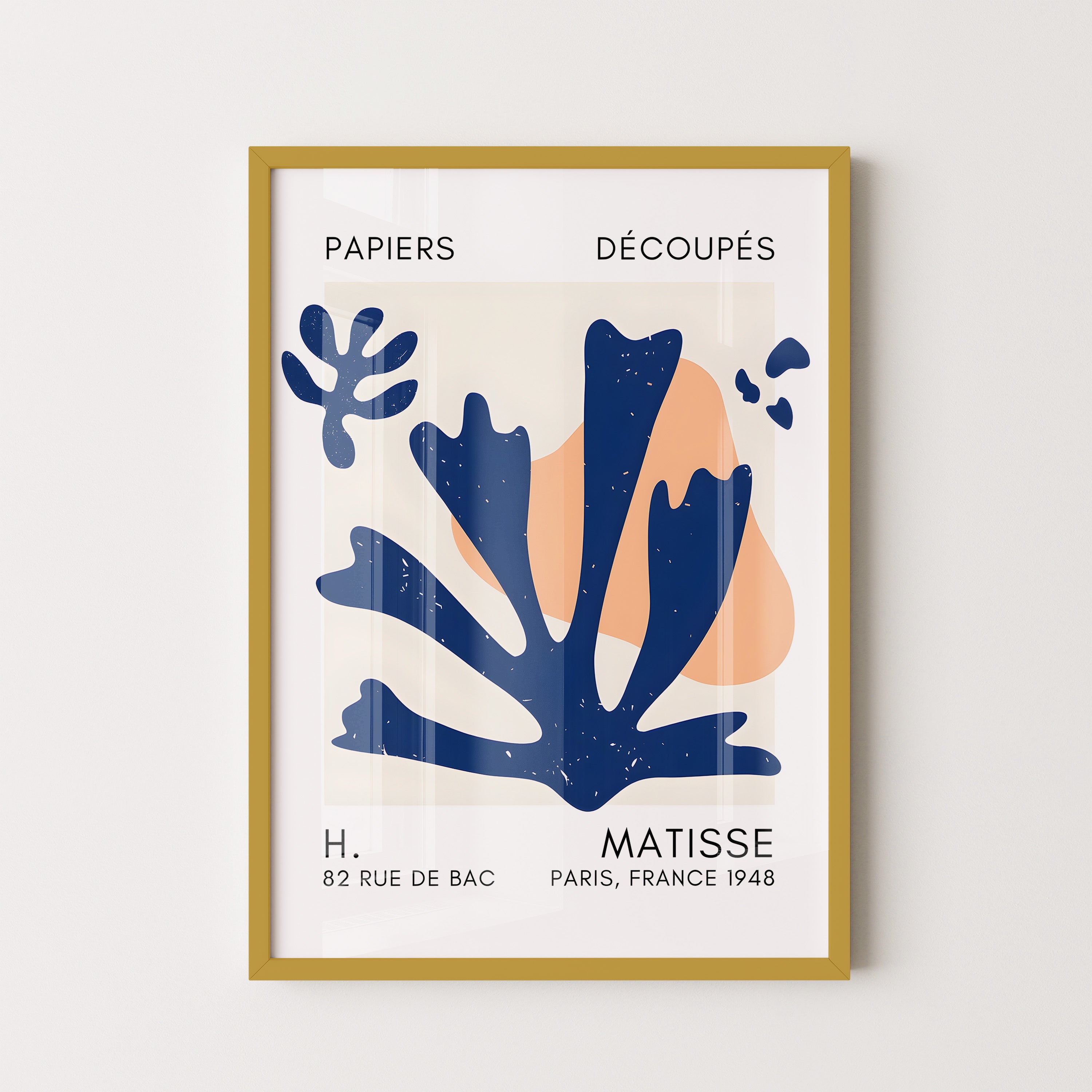 Henri Matisse – Blue Organic Cut-Out Composition (1948)